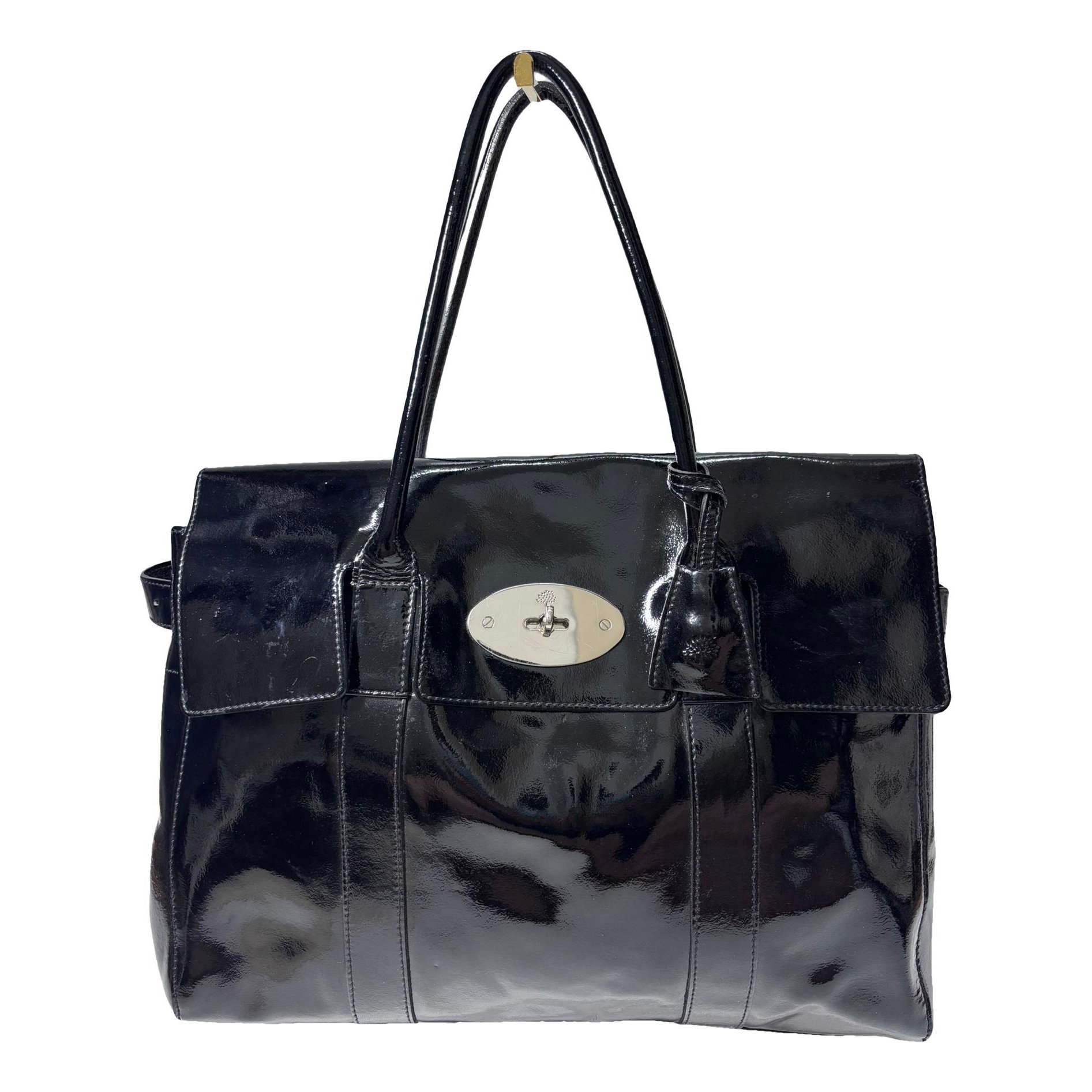 Bayswater patent leather tote