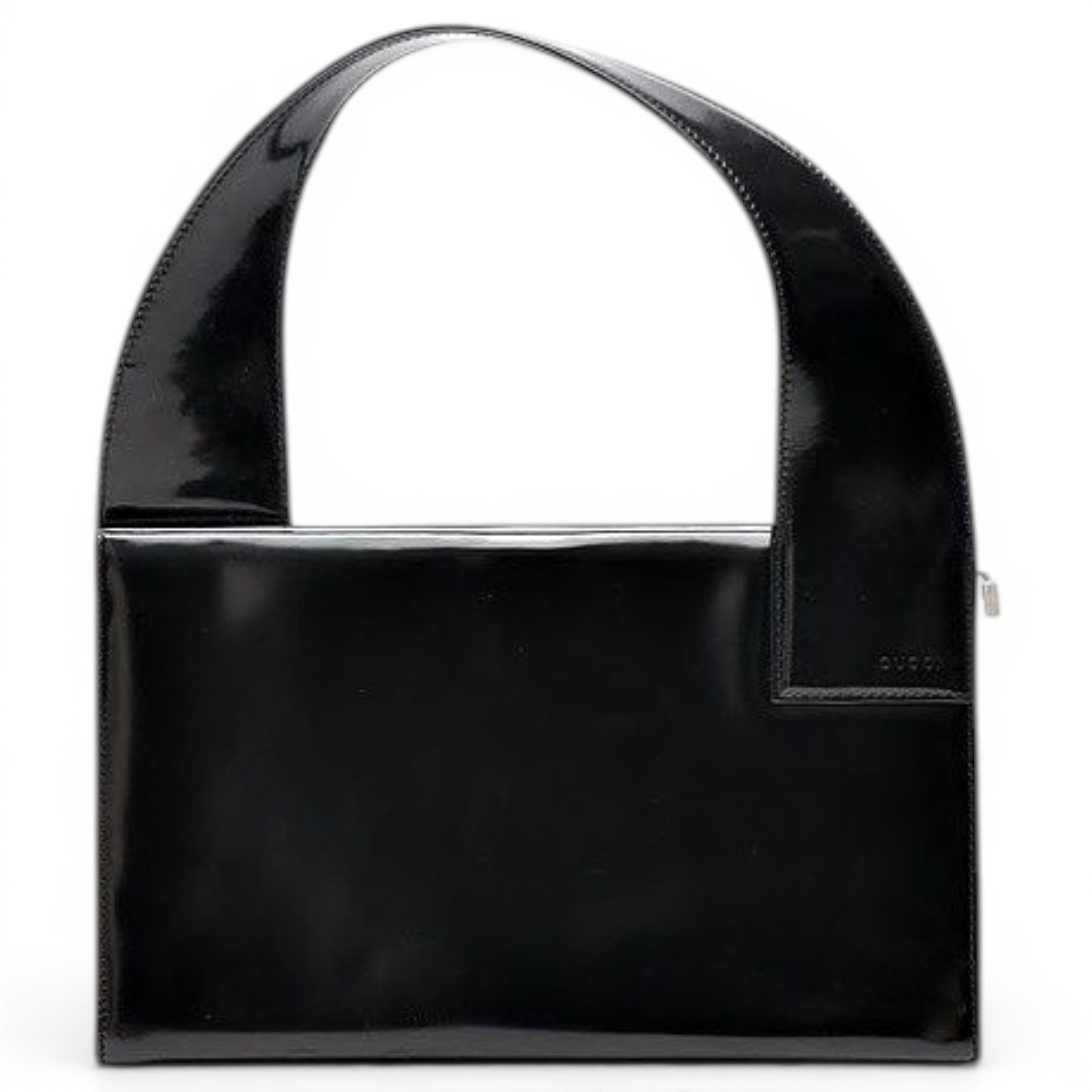 Patent leather handbag