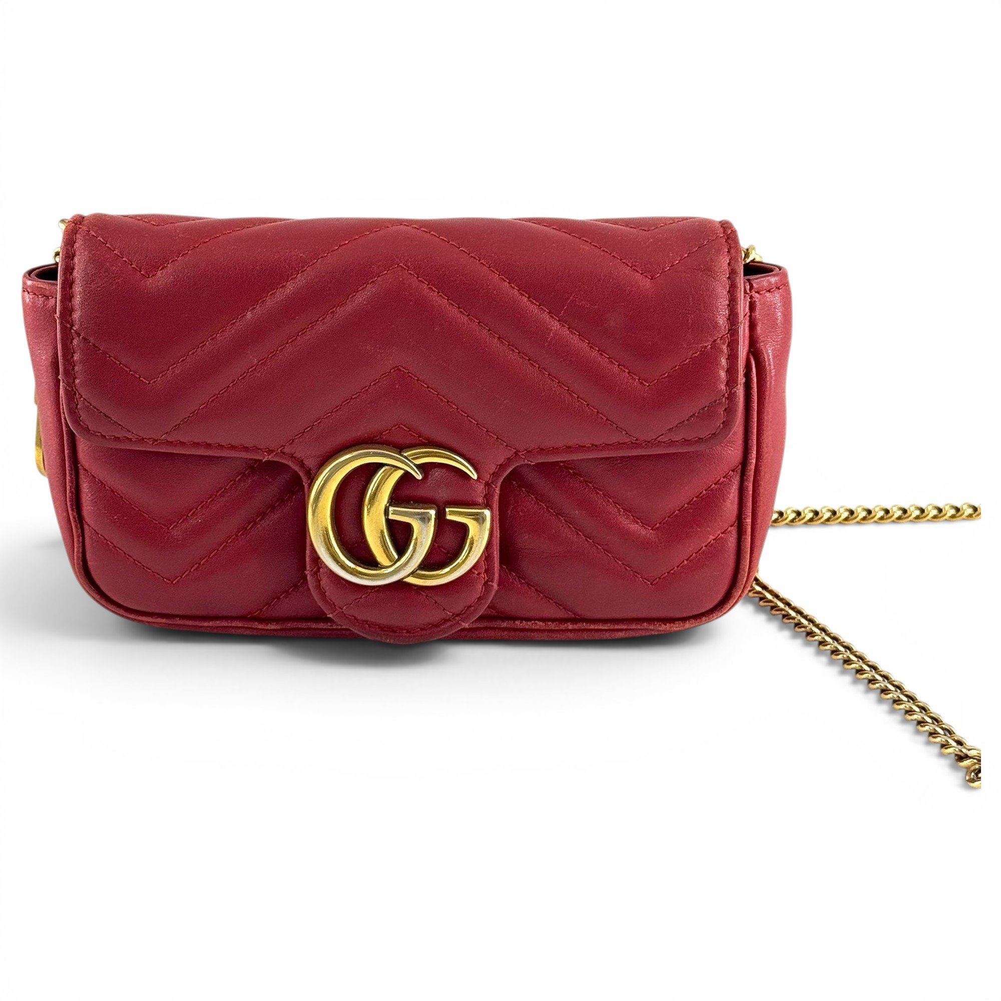 GG Marmont Flap leather crossbody bag