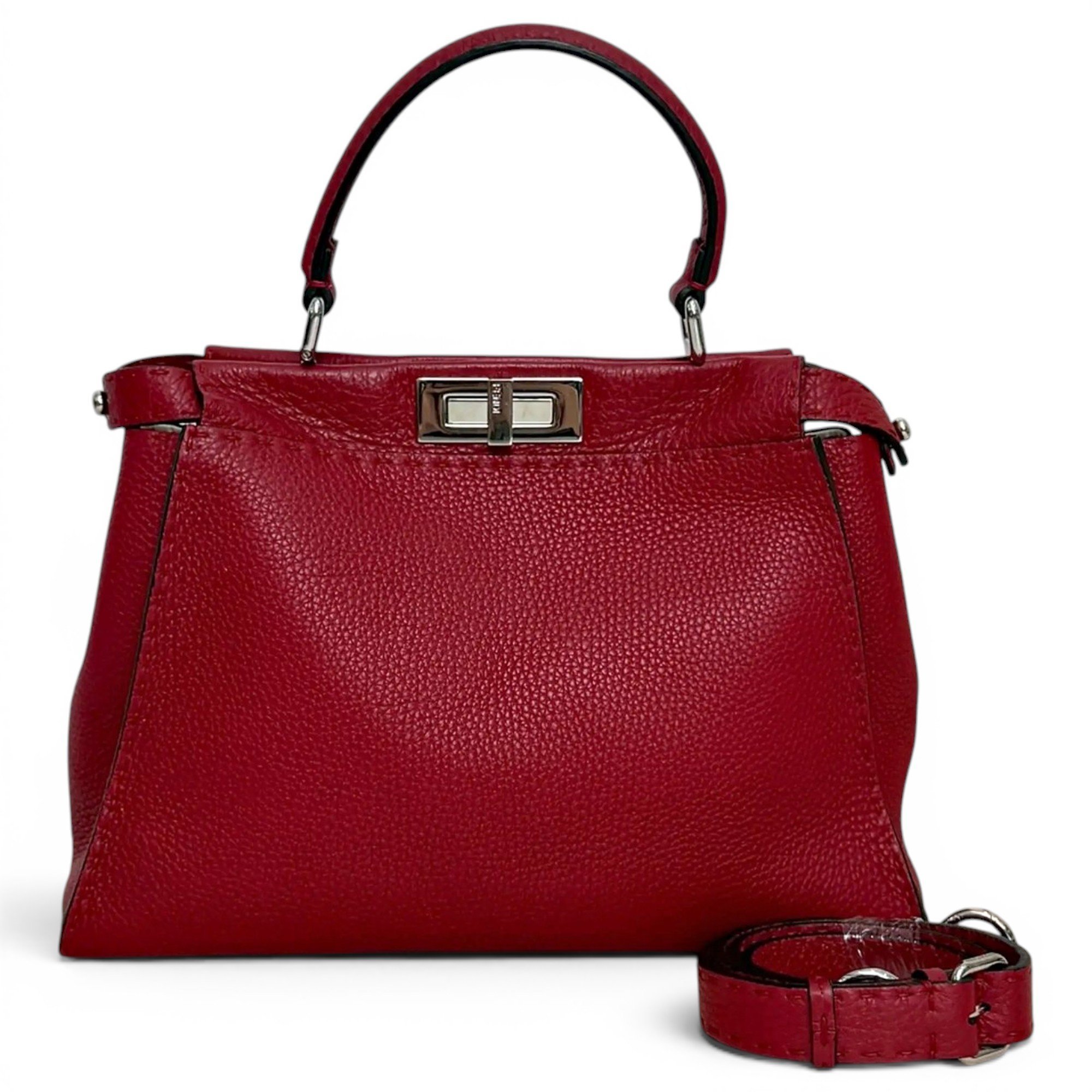 Peekaboo leather handbag
