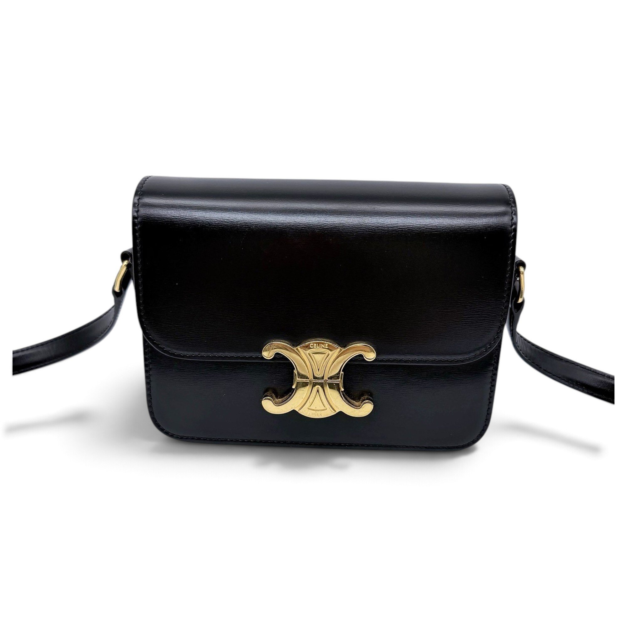 Triomphe leather crossbody bag