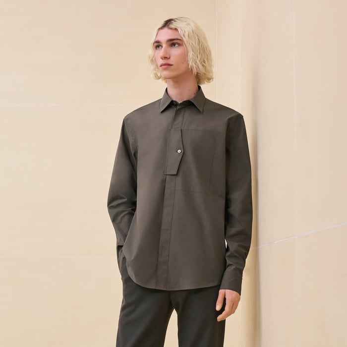 "Poche a cheval" sporty fit shirt