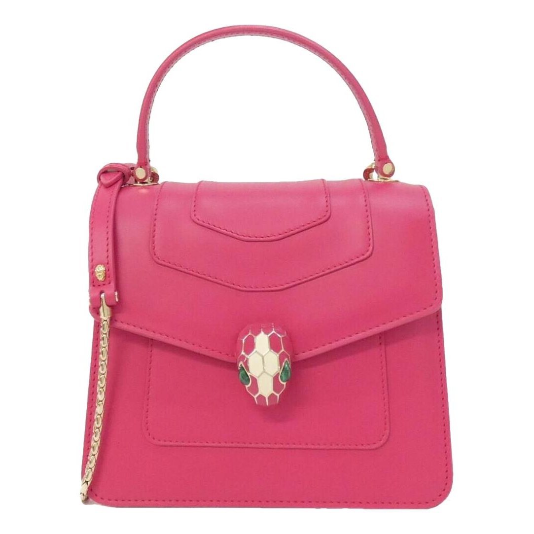Serpenti leather handbag