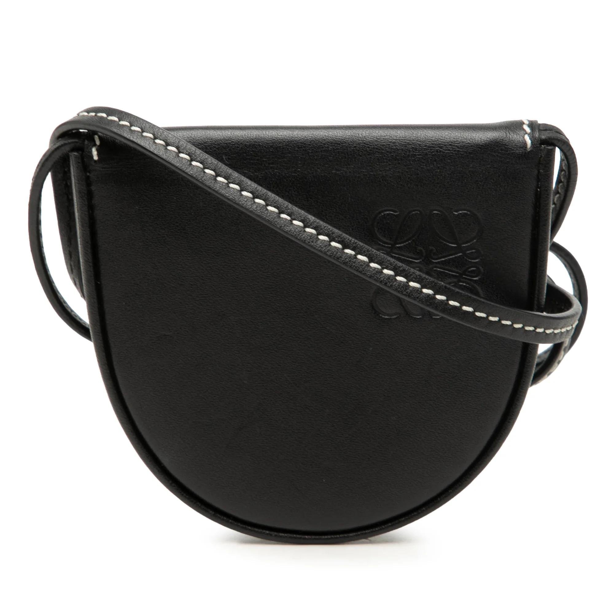 Anagram pony-style calfskin crossbody bag