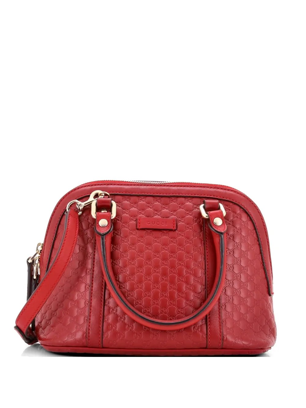 Convertible Dome Microguccissima Leather Mini satchel