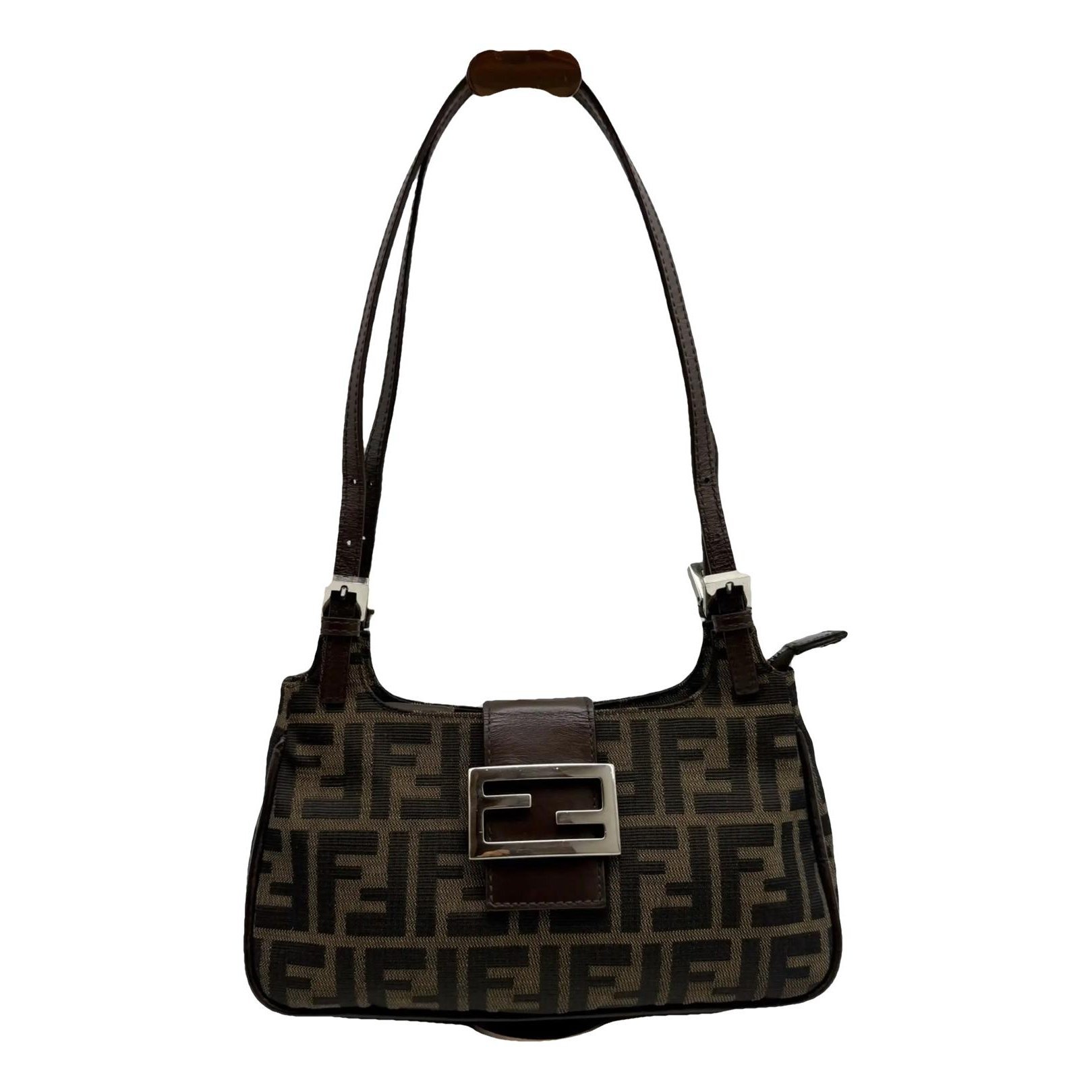 Croissant Vintage cloth handbag