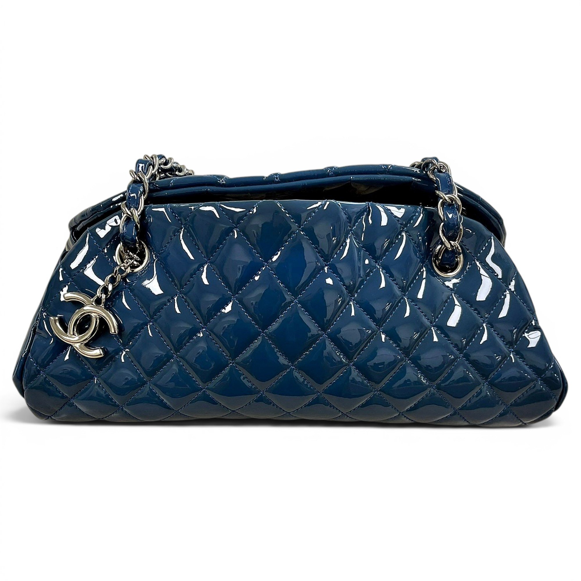 Mademoiselle patent leather handbag