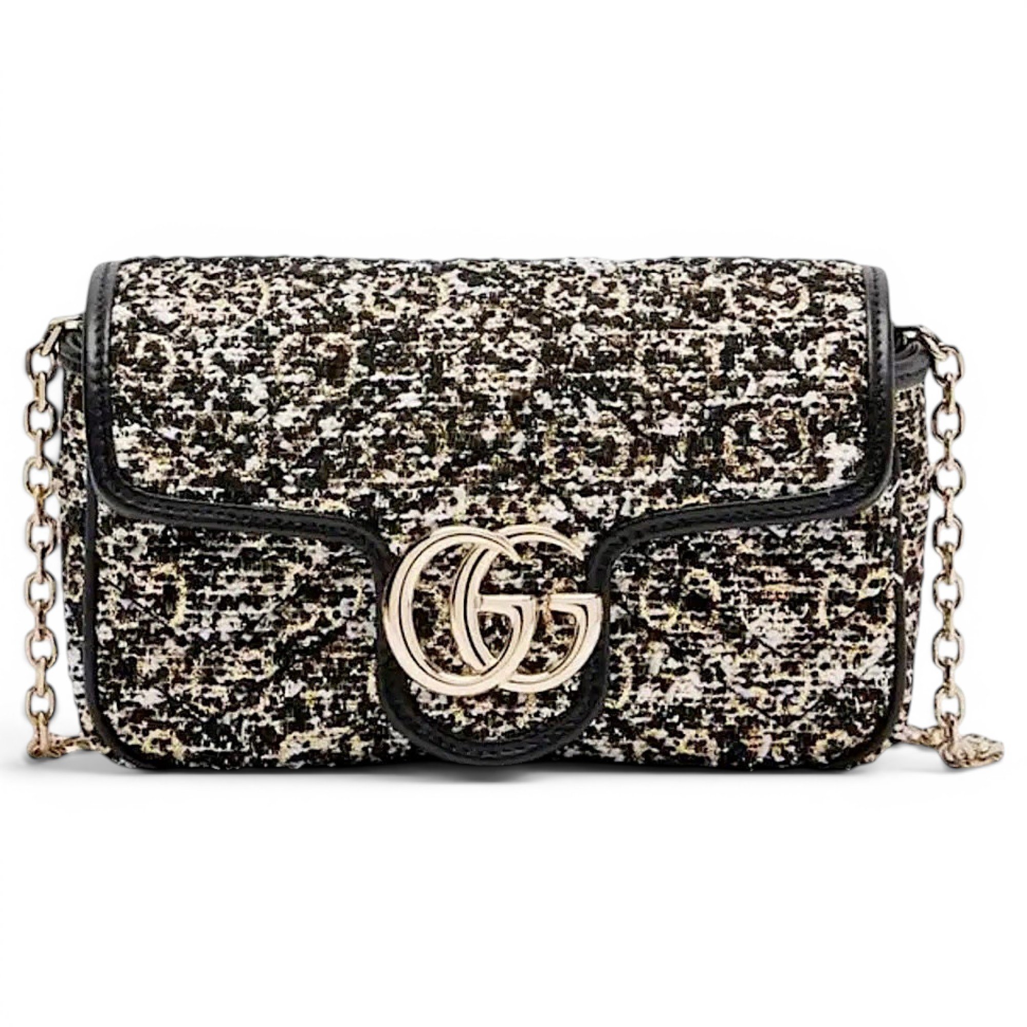 GG Marmont tweed handbag