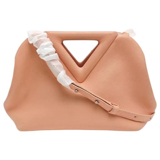 Point leather handbag