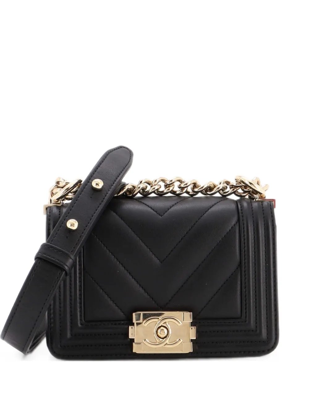 Boy Flap Bag Chevron Lambskin Mini shoulder bag