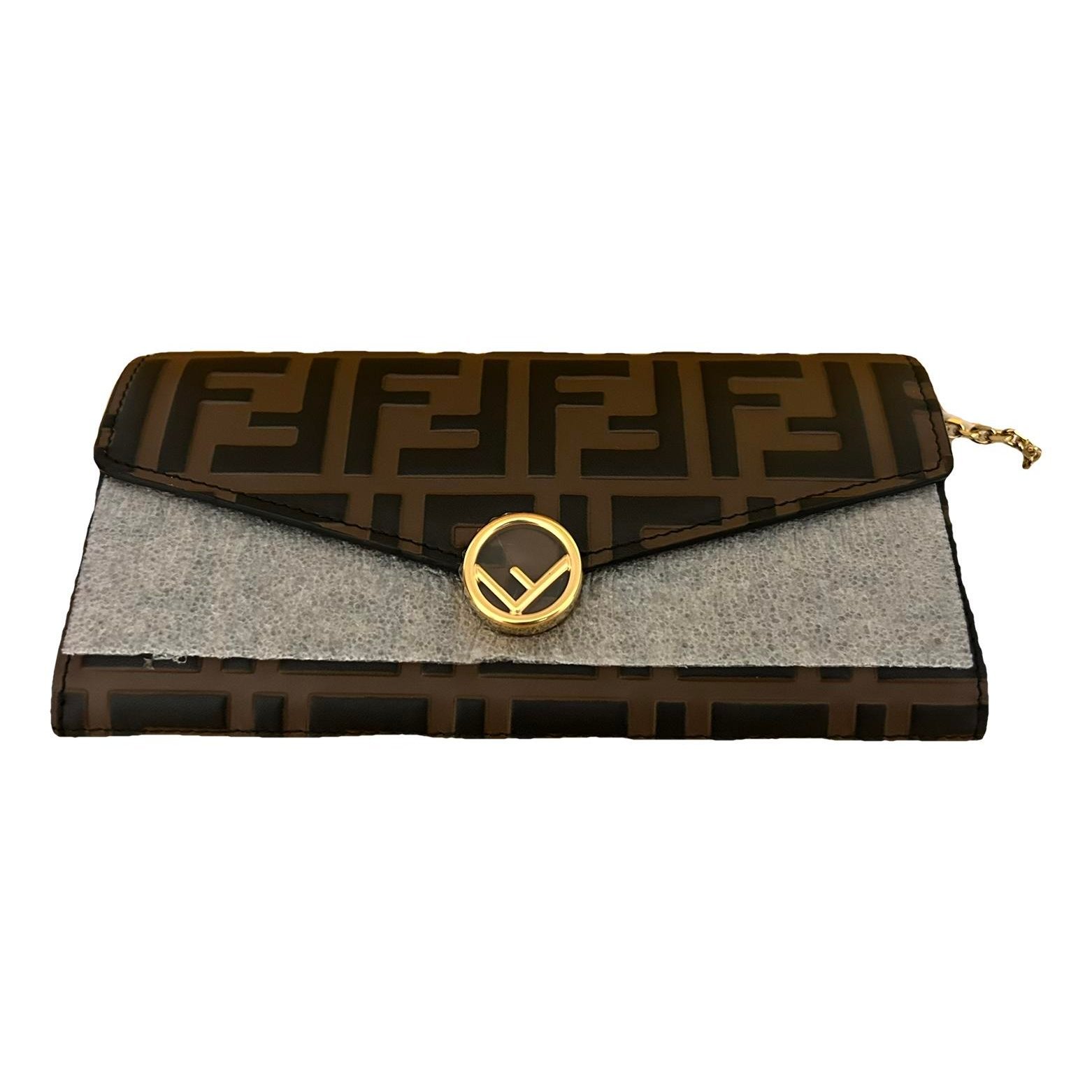 Leather clutch bag