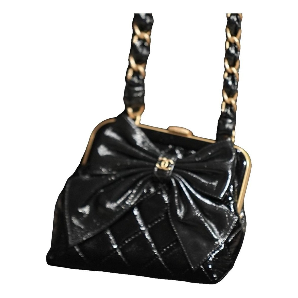 Patent leather crossbody bag