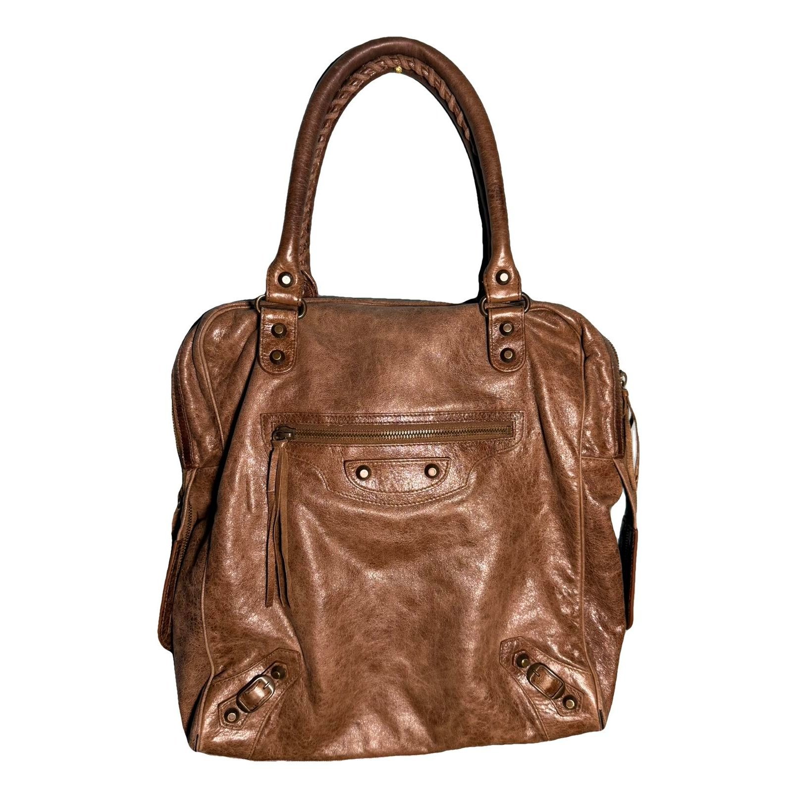 Vélo leather handbag