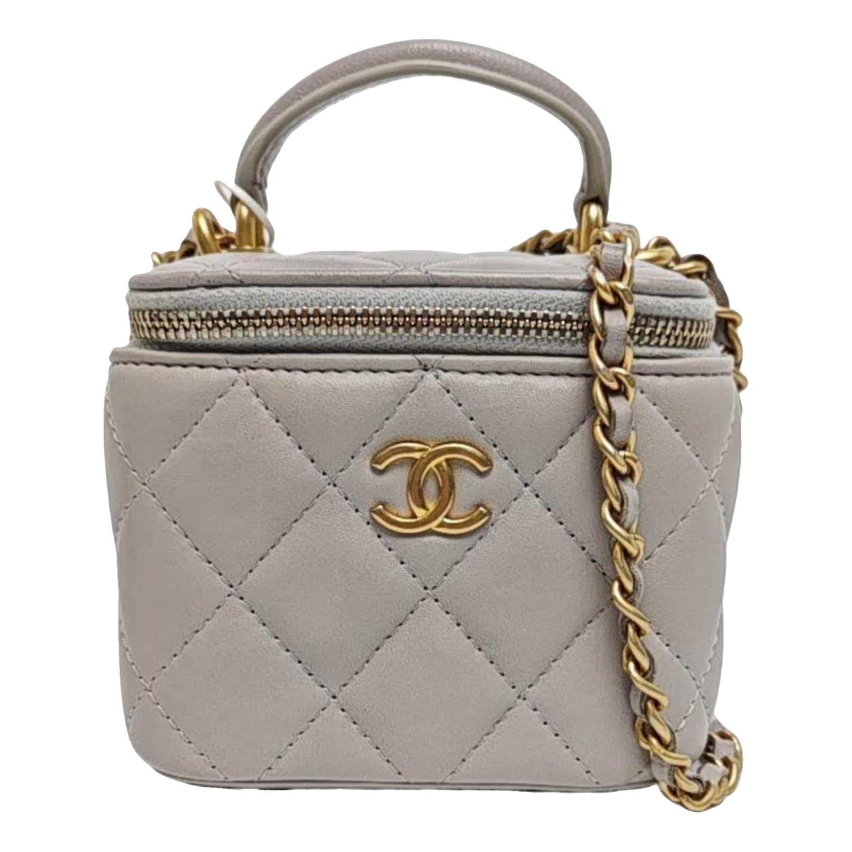 Trendy CC Vanity leather handbag