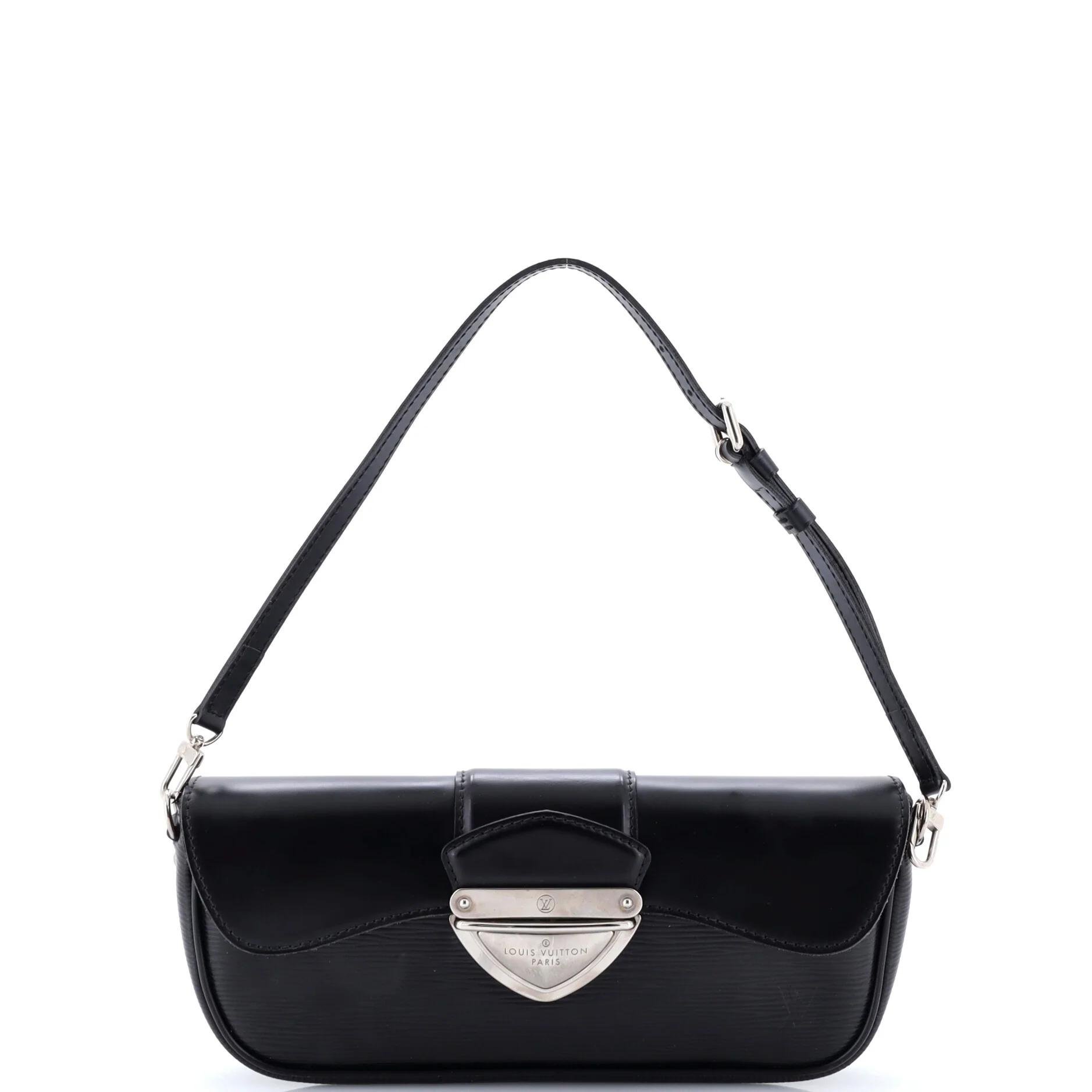 Leather clutch bag