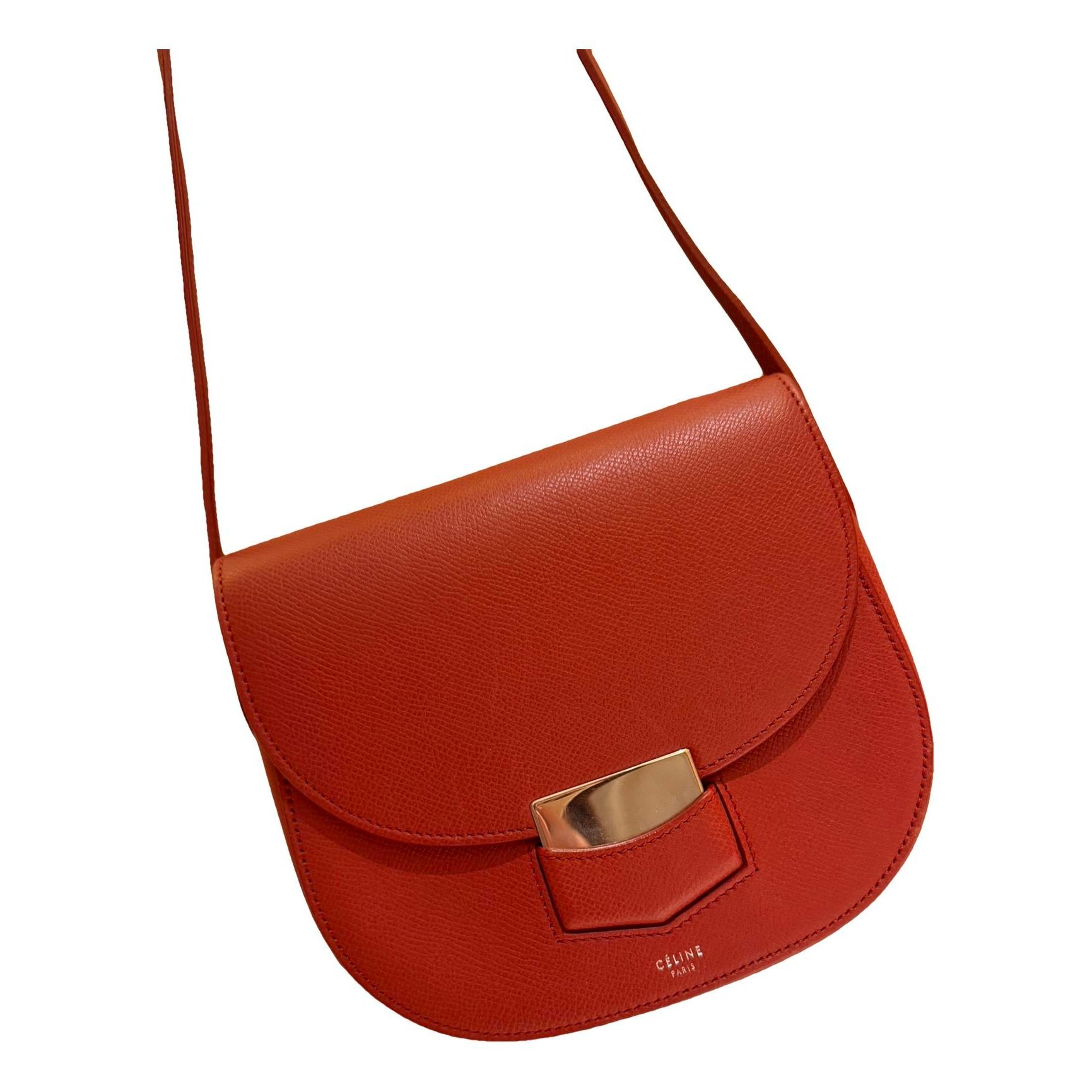 Trotteur leather crossbody bag