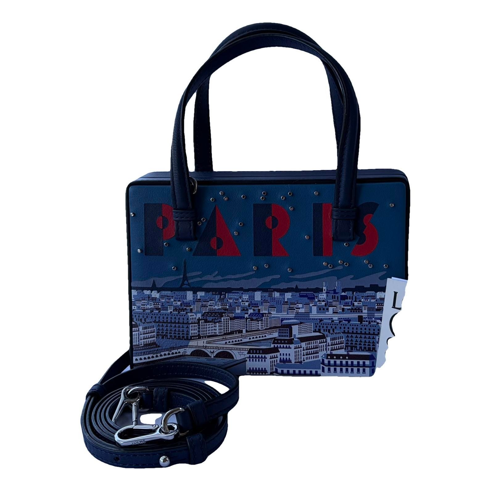 Postal leather crossbody bag