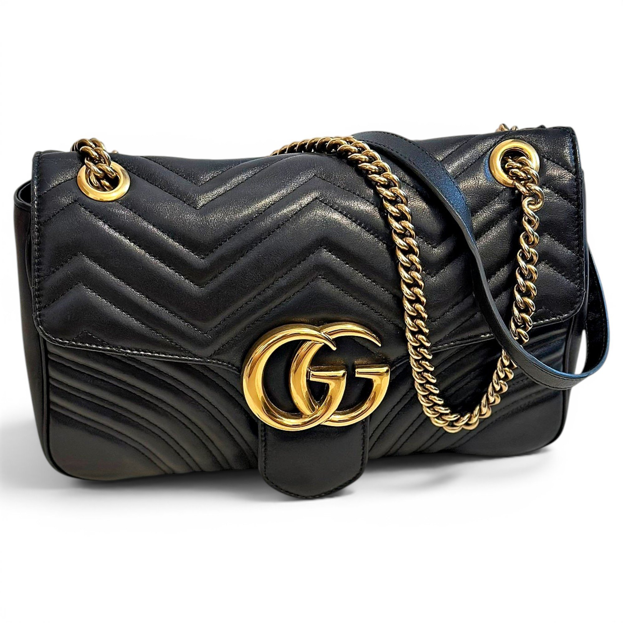 GG Marmont Flap leather crossbody bag