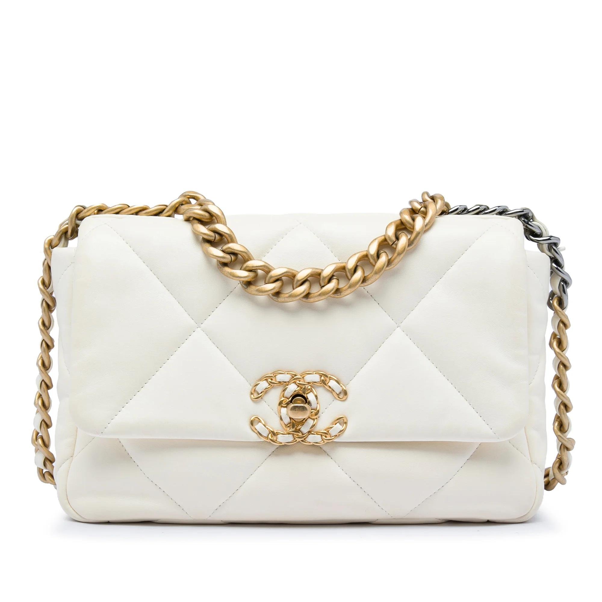Chanel 19 pony-style calfskin handbag