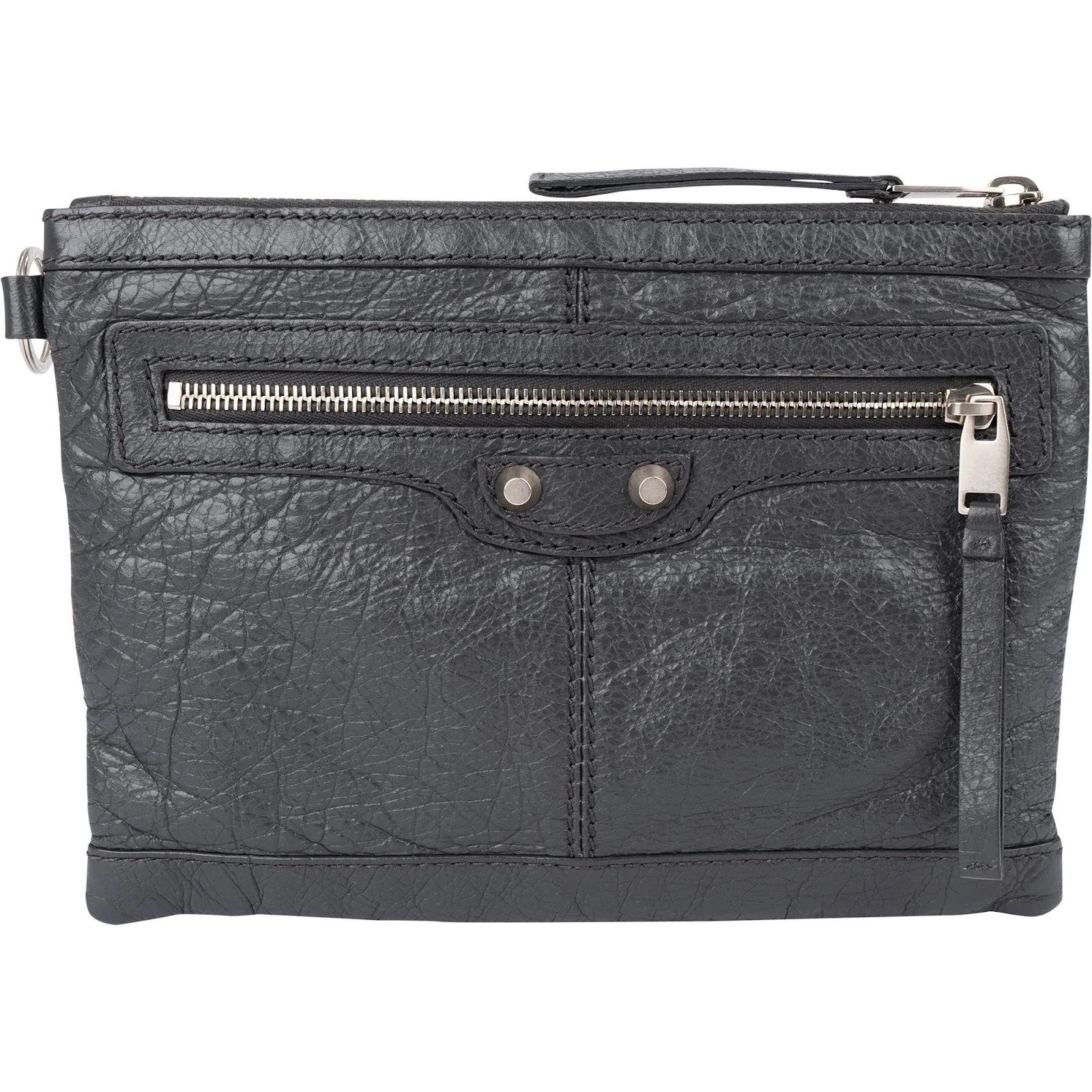 City Clip leather clutch bag