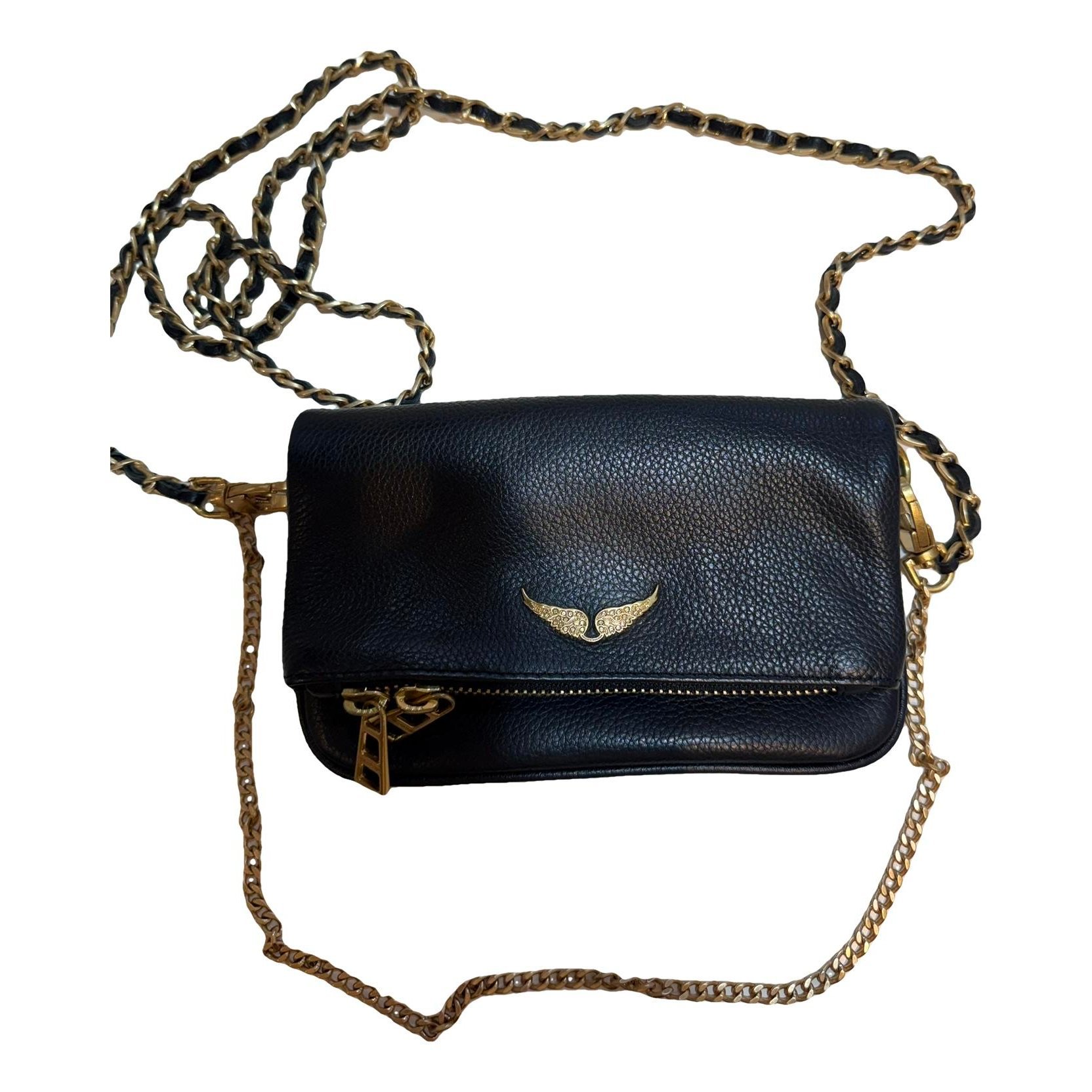 Rock leather crossbody bag