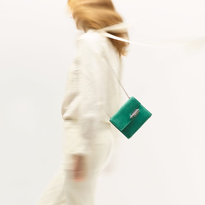 Noir Verrou Chaine Mini Bag