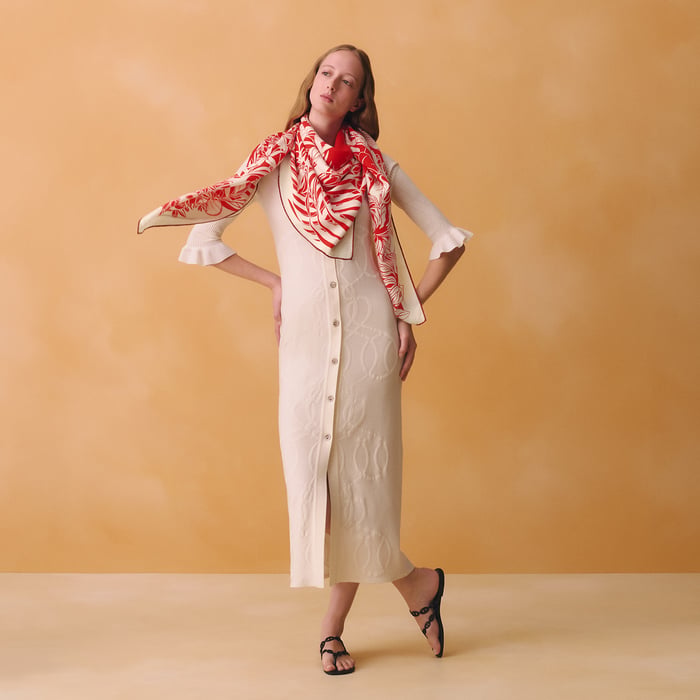 Flamingo Party Tattoo Shawl 140