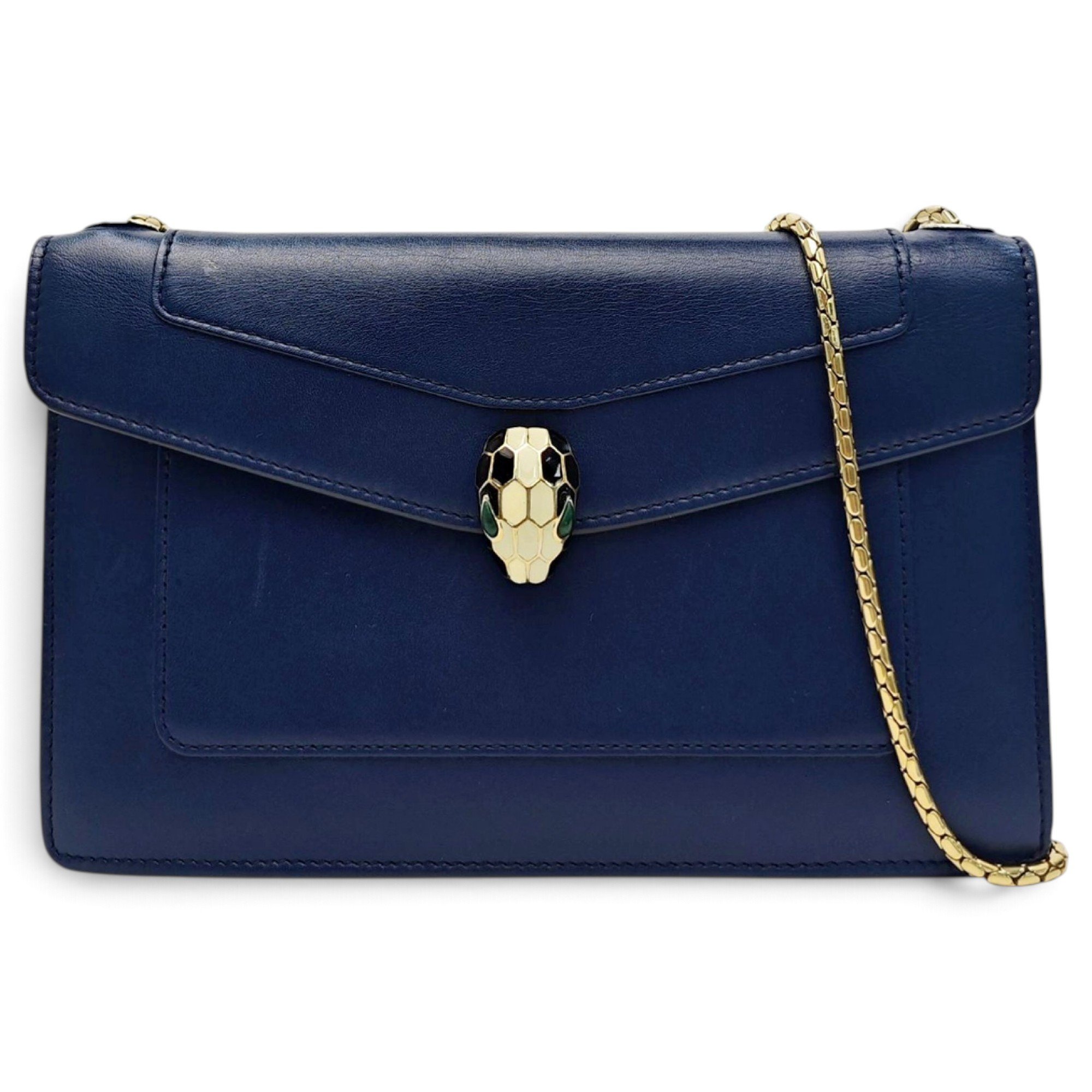 Serpenti leather handbag