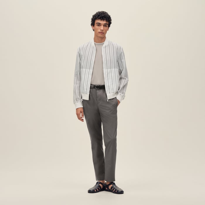 Blanc Rib-trim Jacket