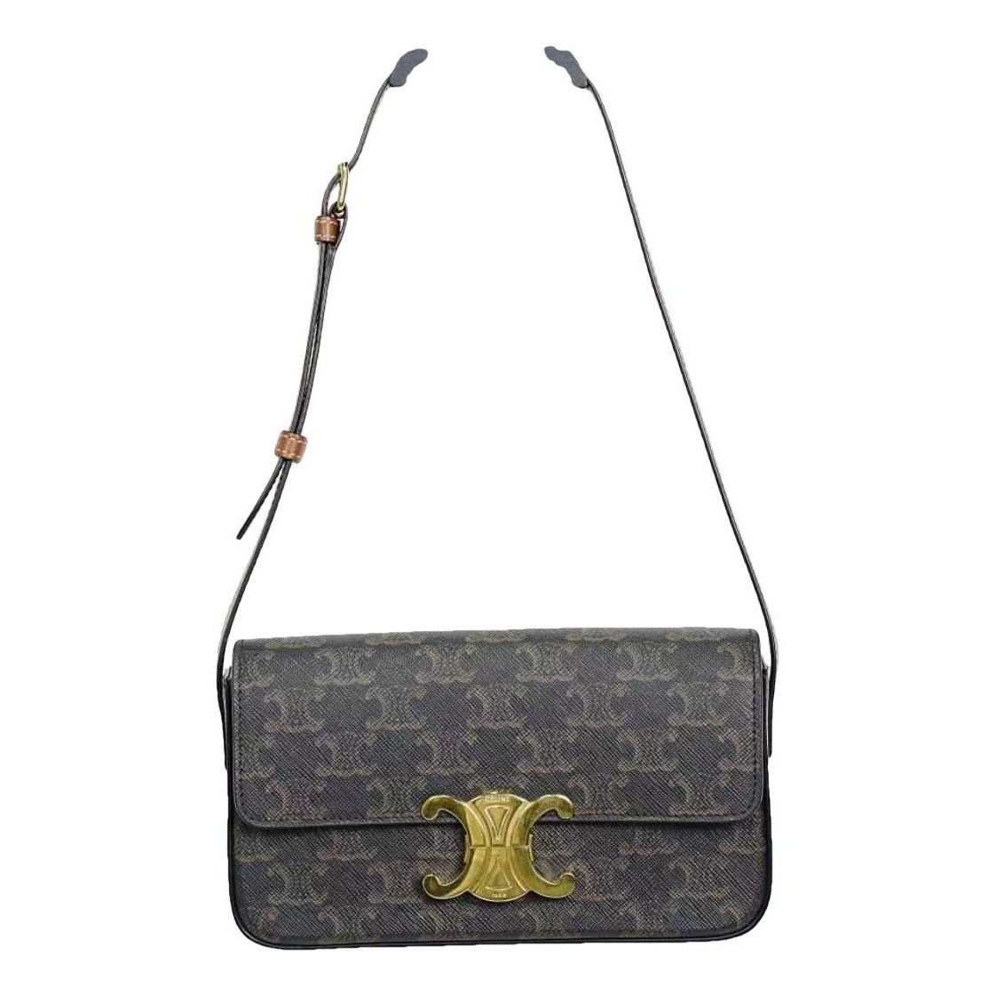 Triomphe Long leather handbag