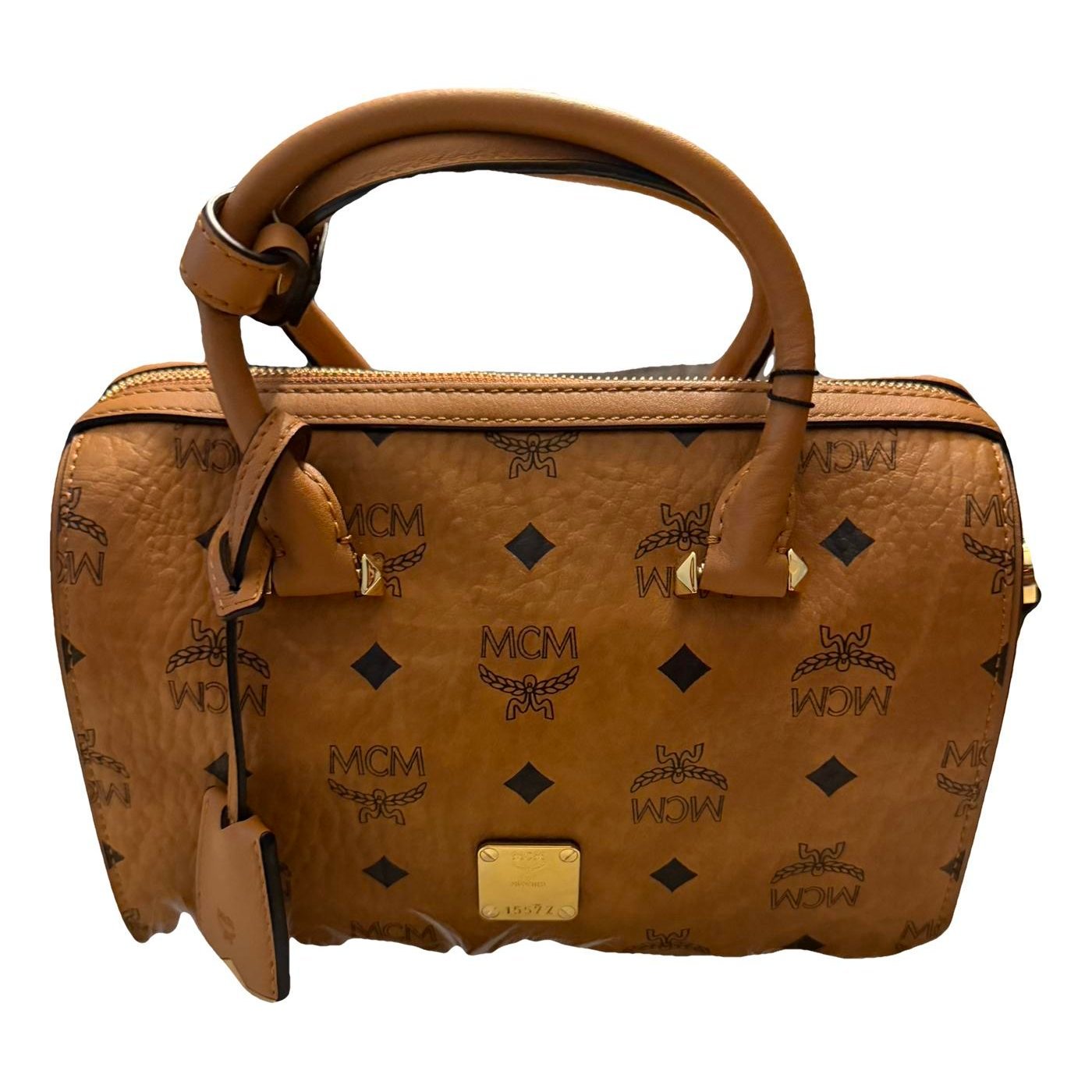 Boston leather handbag
