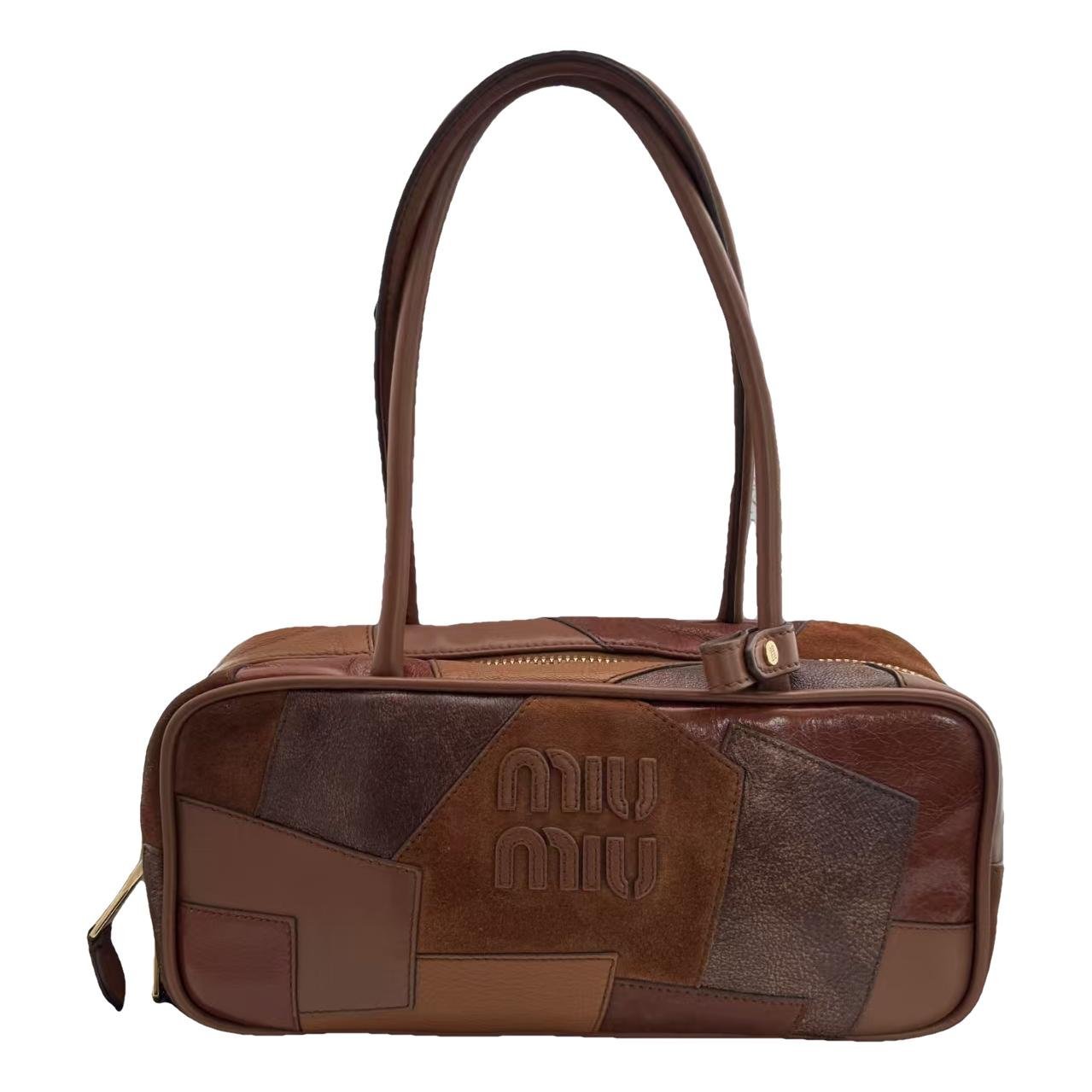 Beau leather bowling bag