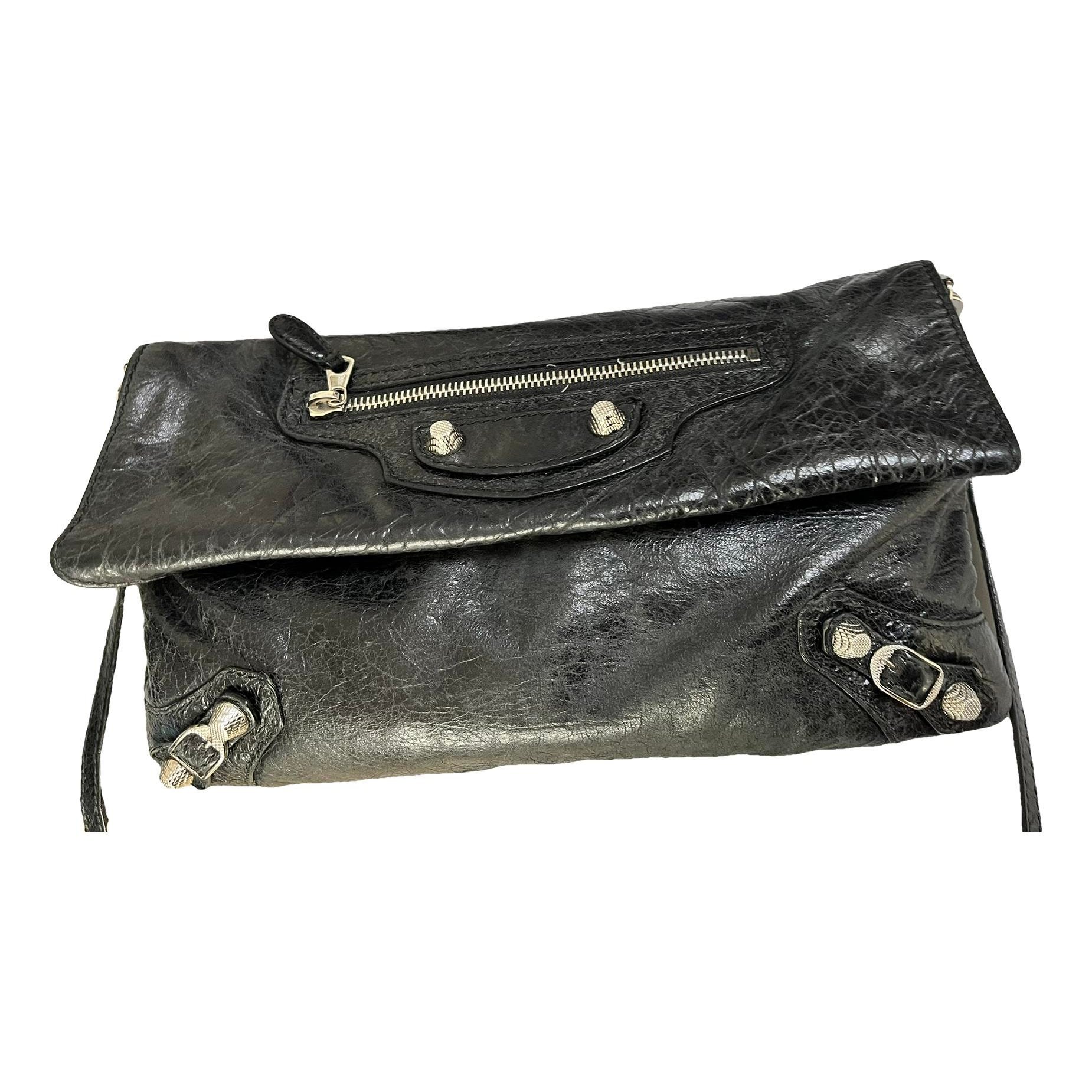 Classic Metalic leather handbag