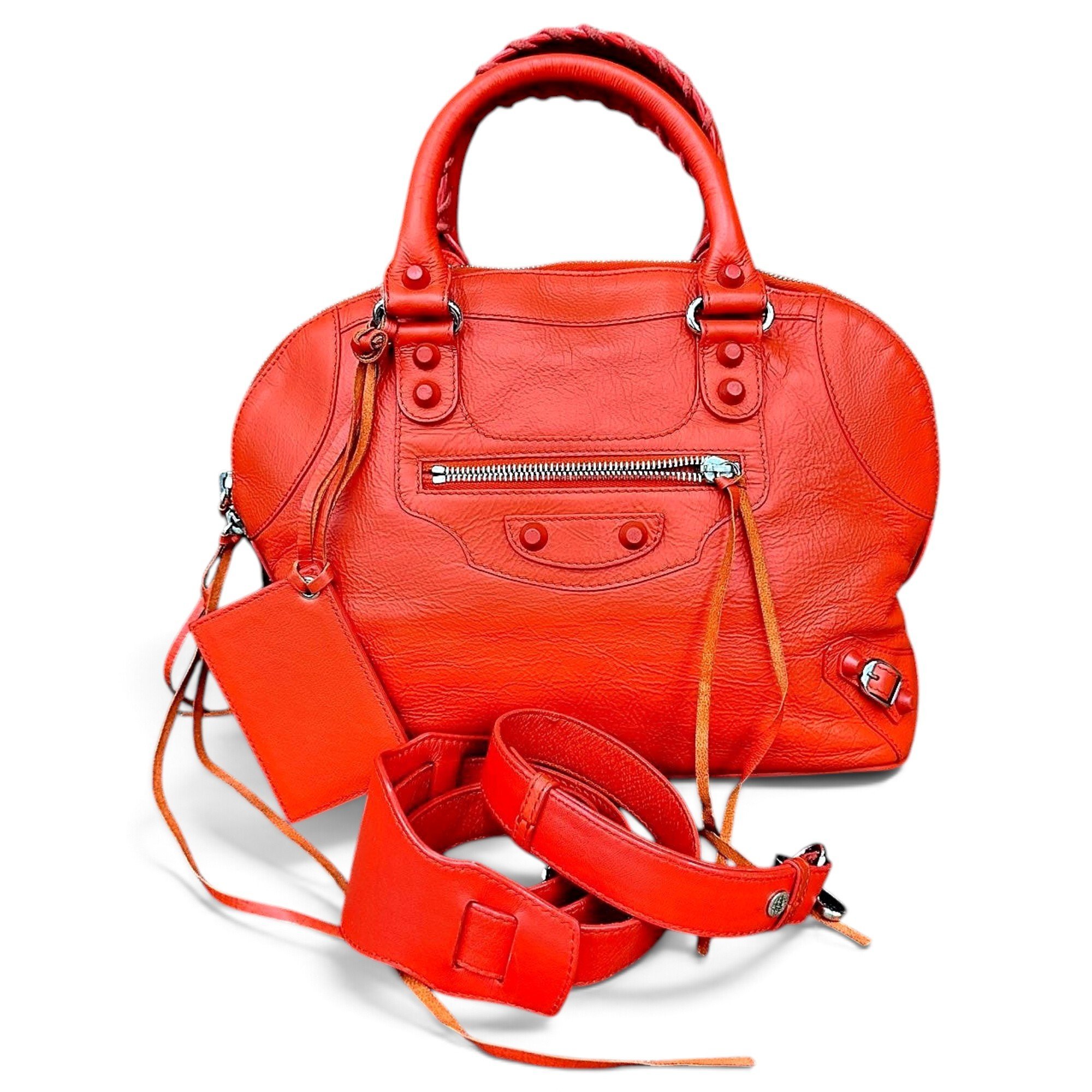 Leather handbag