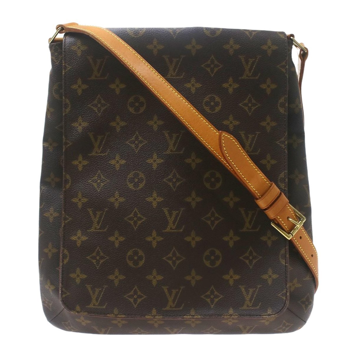 Musette cloth handbag