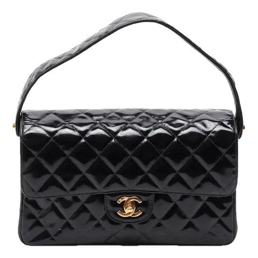 Patent leather handbag