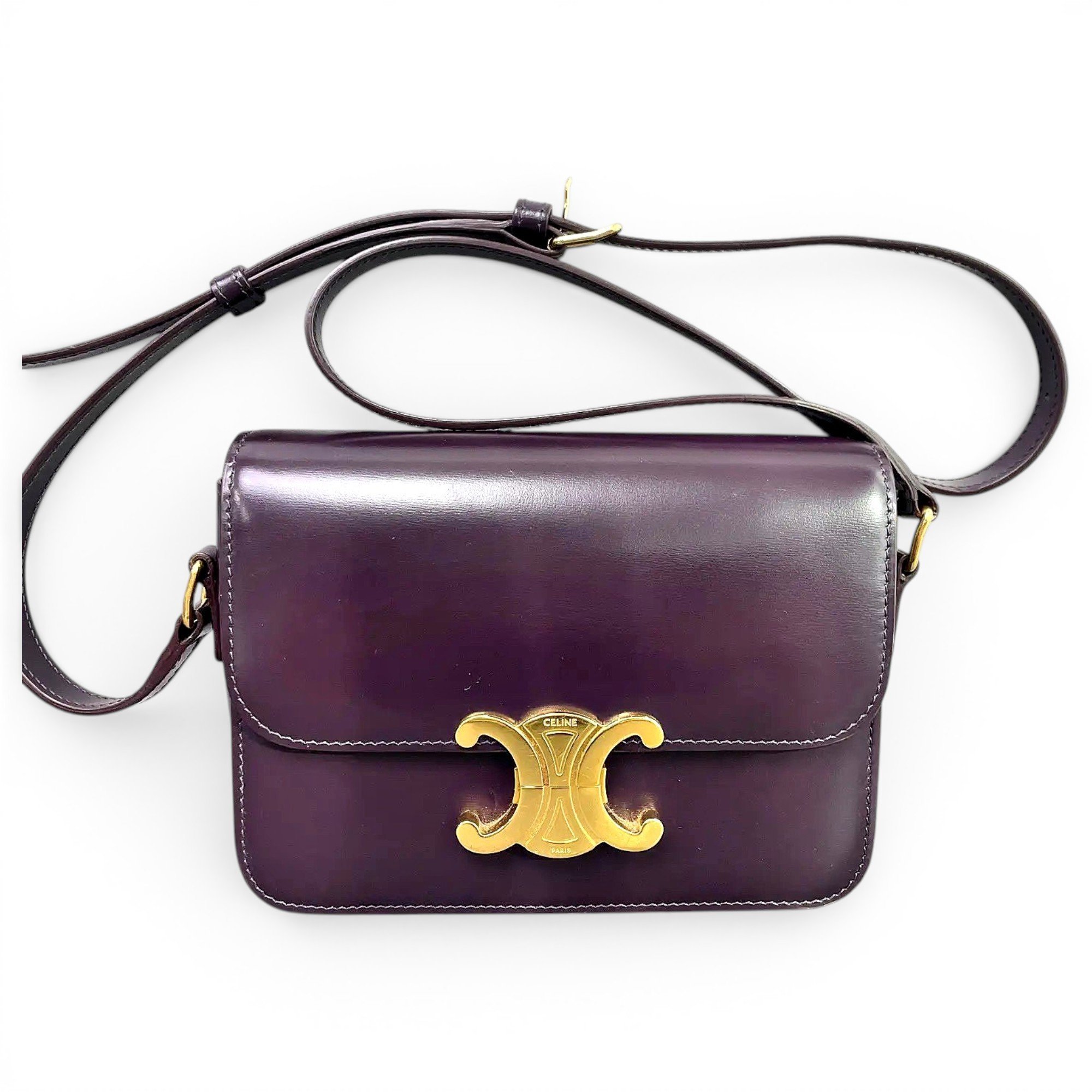 Triomphe leather handbag