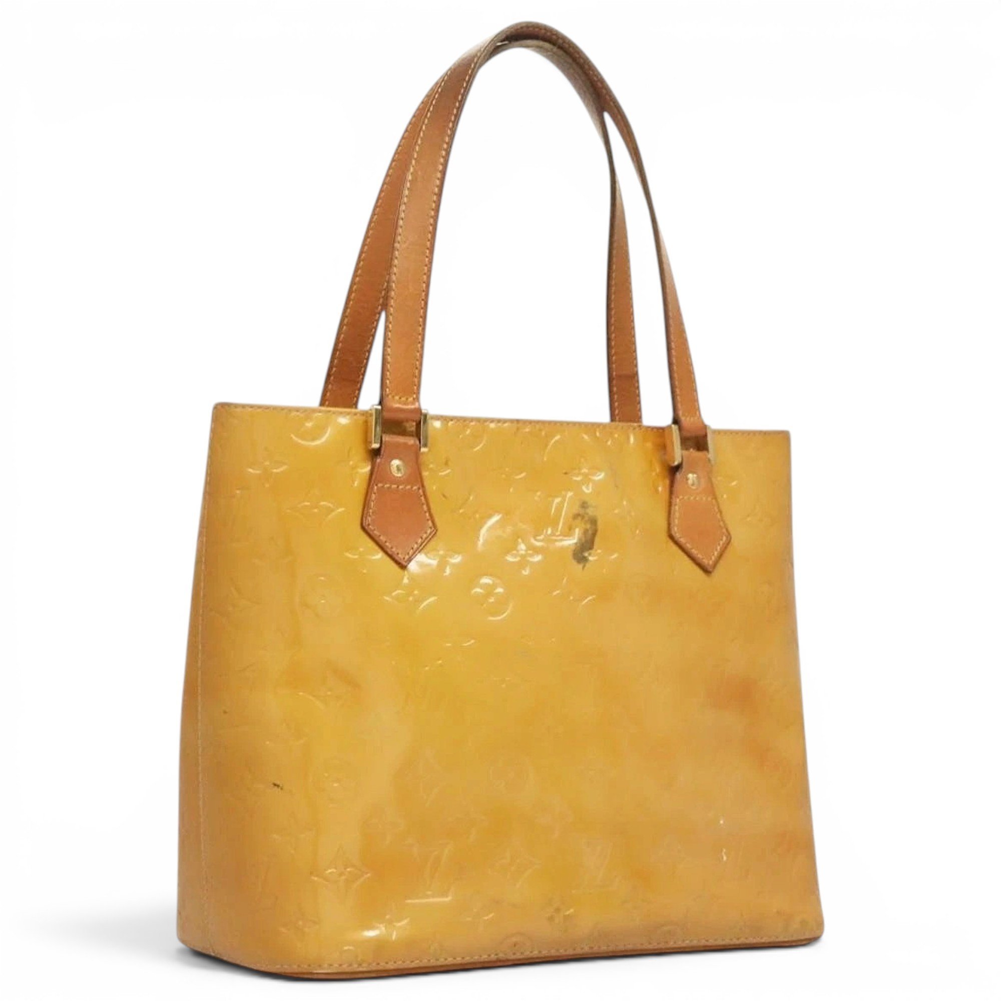 Patent leather handbag