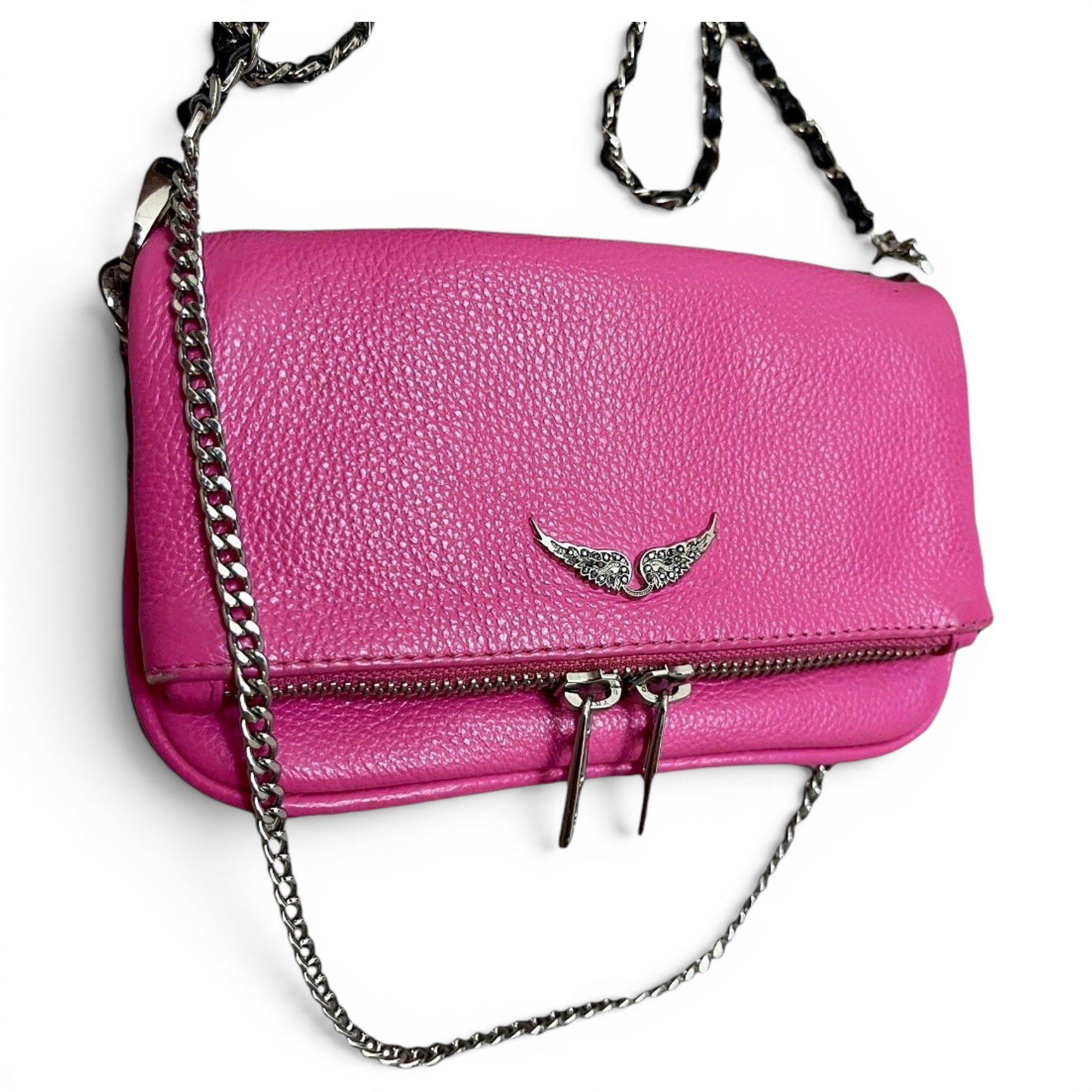 Rock leather crossbody bag