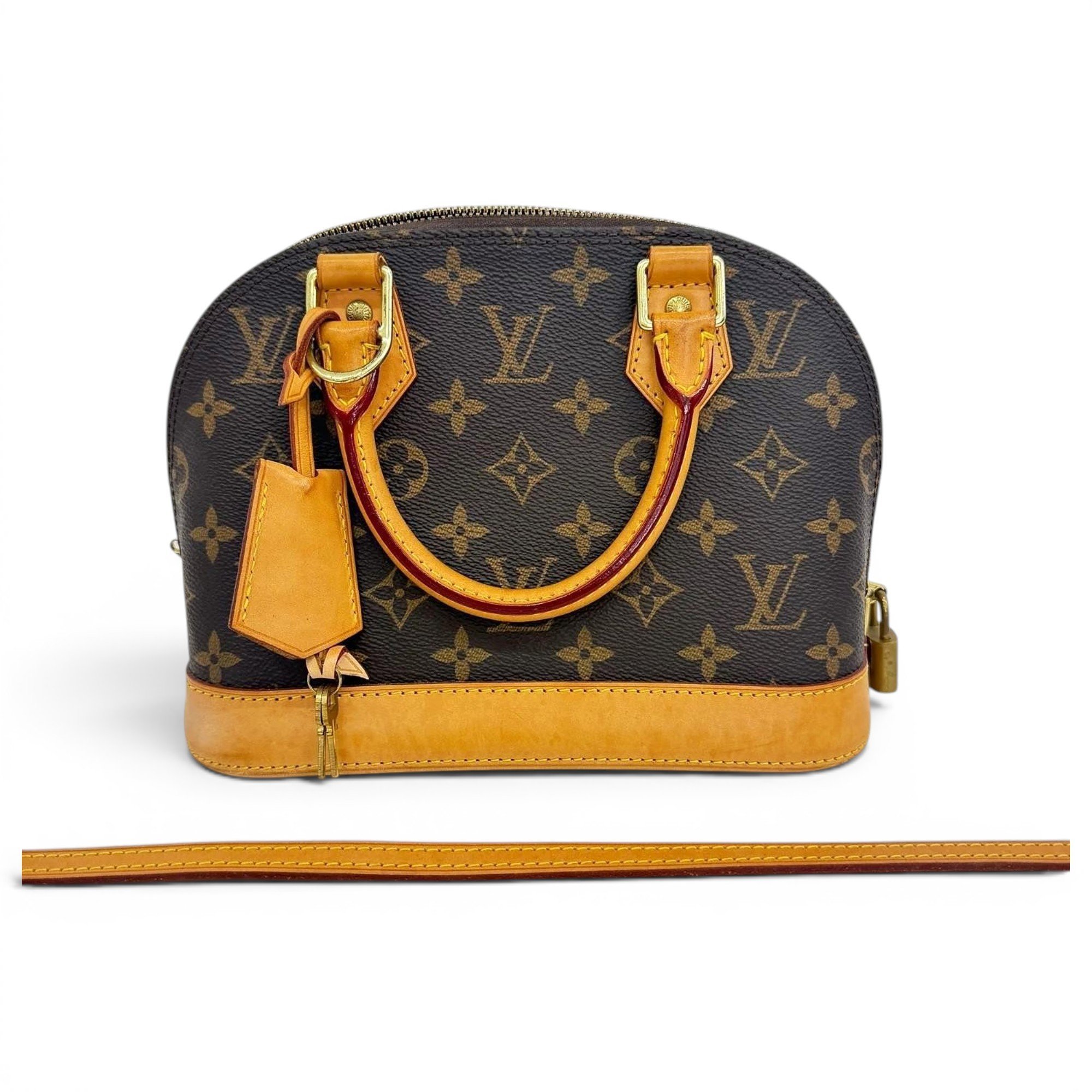 Alma BB leather bowling bag