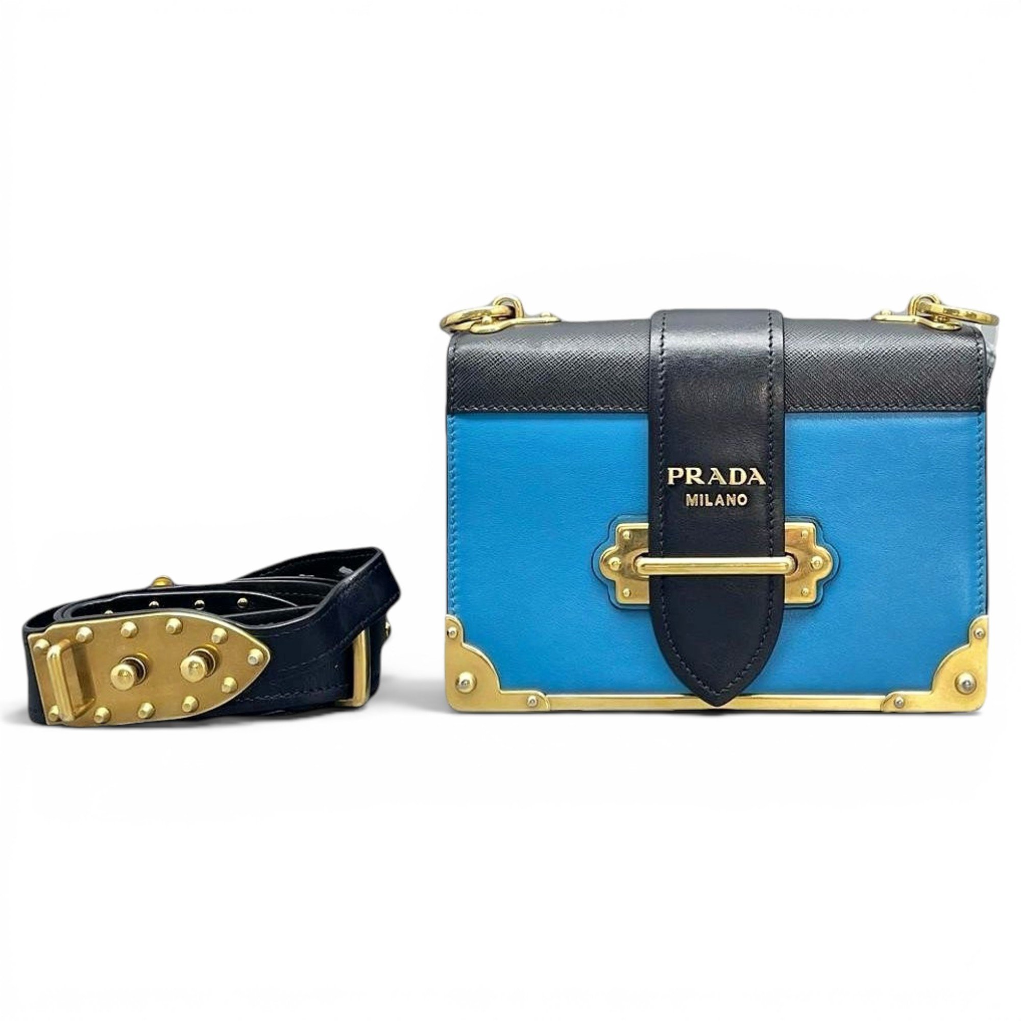 Cahier leather handbag