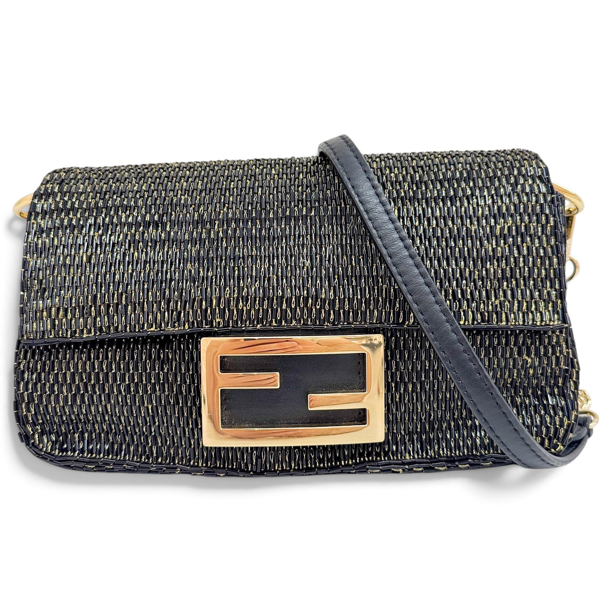 Baguette glitter mini bag