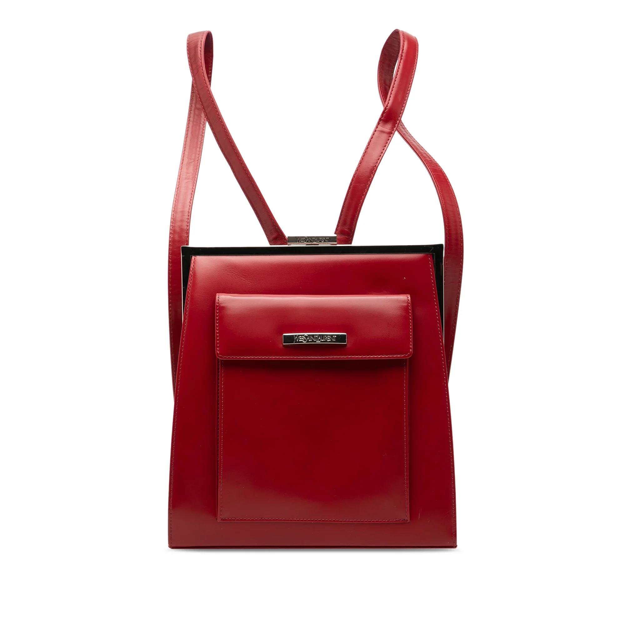 Leather backpack