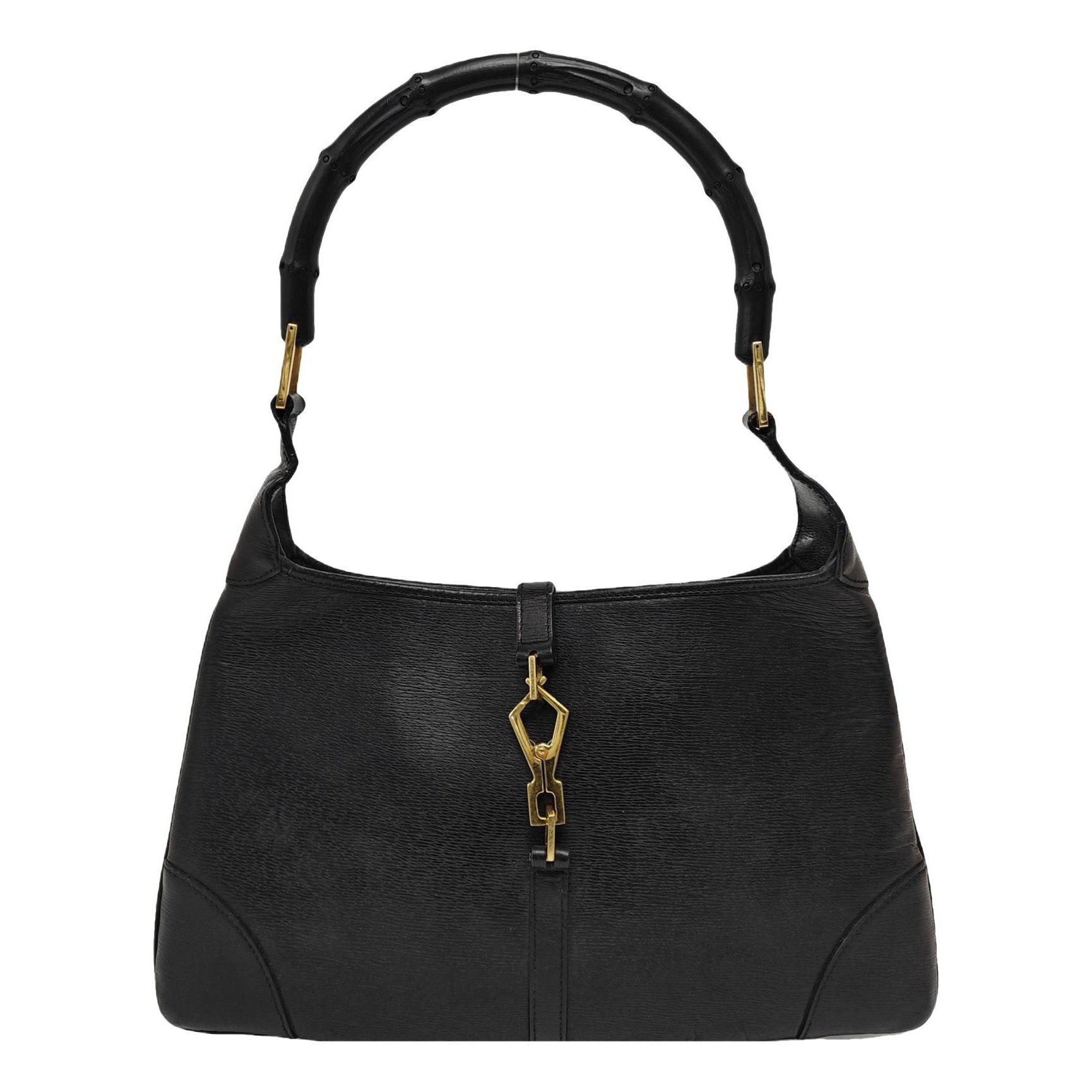Bamboo Top Handle leather handbag