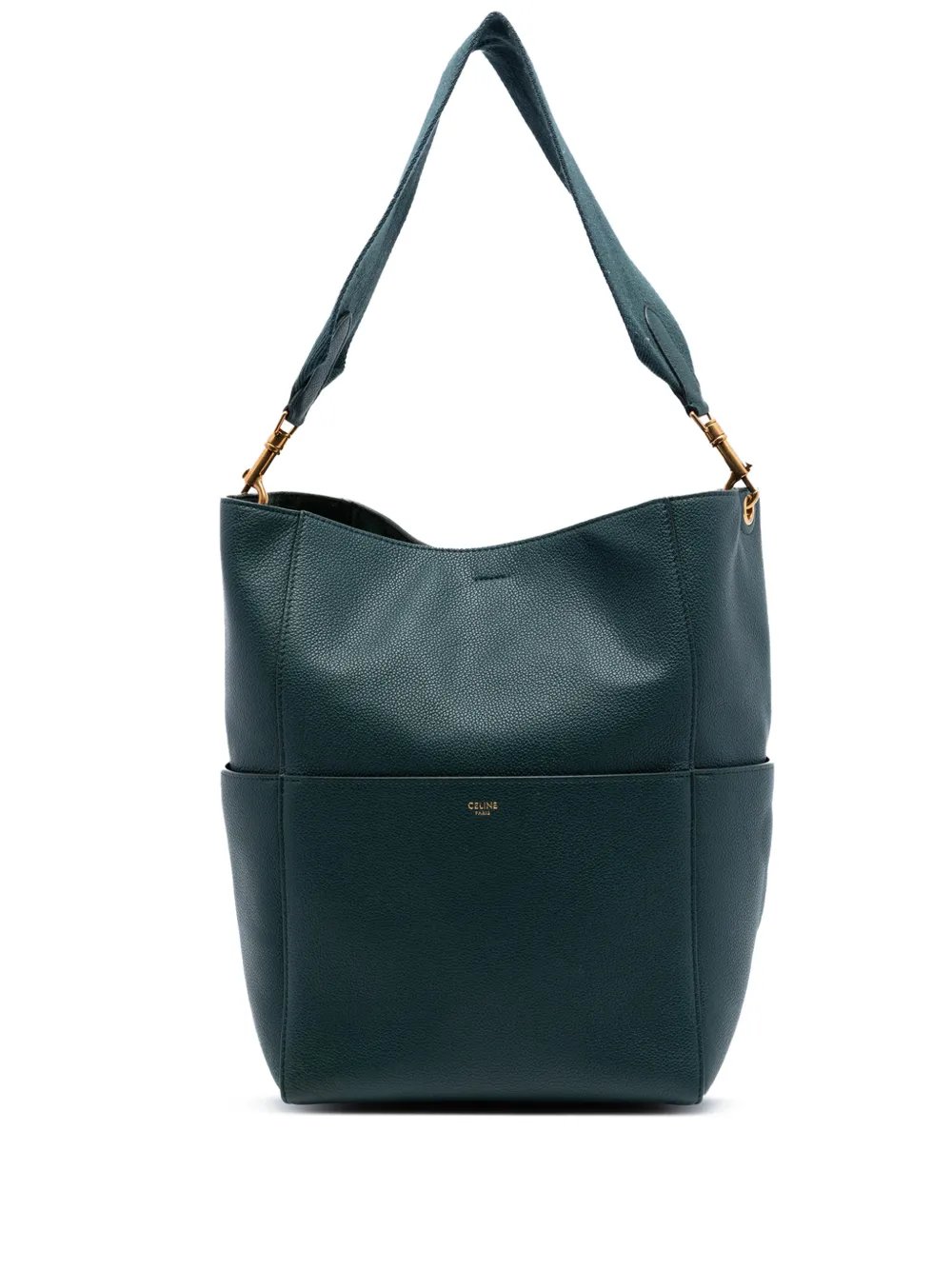 Celine 2015-2022 Medium Leather Seau Sangle bucket bag