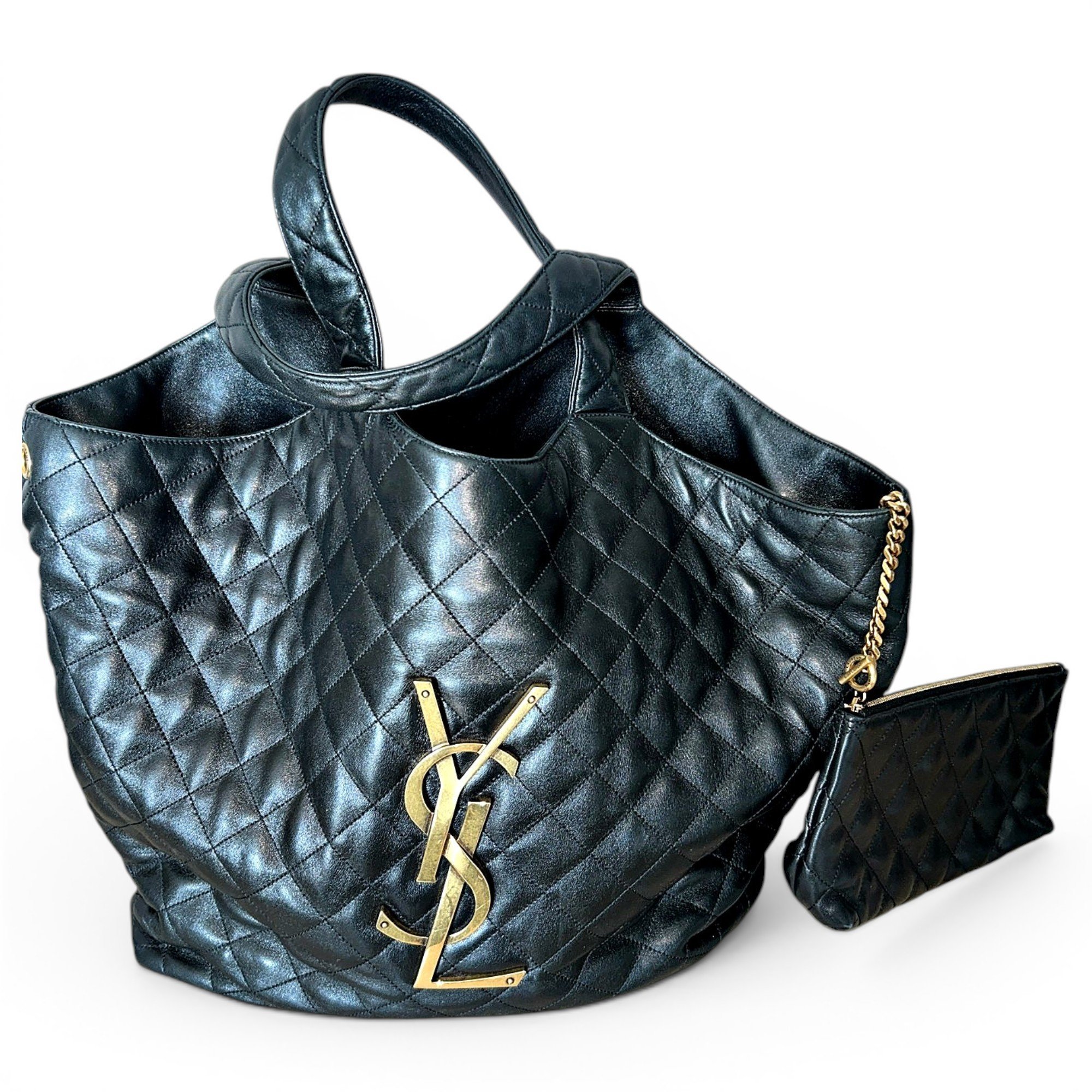 Saint Laurent Icare leather tote