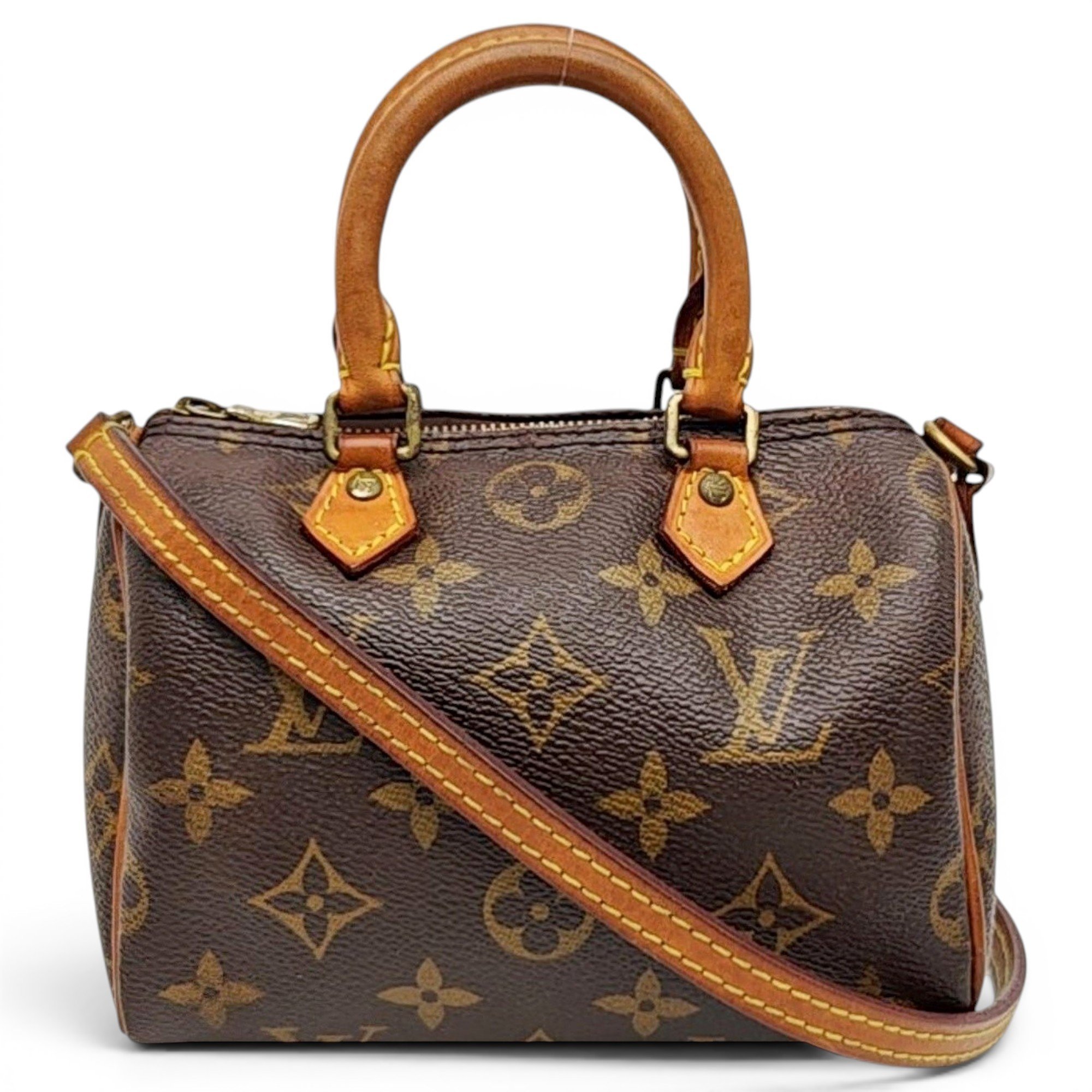 Nano Speedy / Mini HL leather handbag