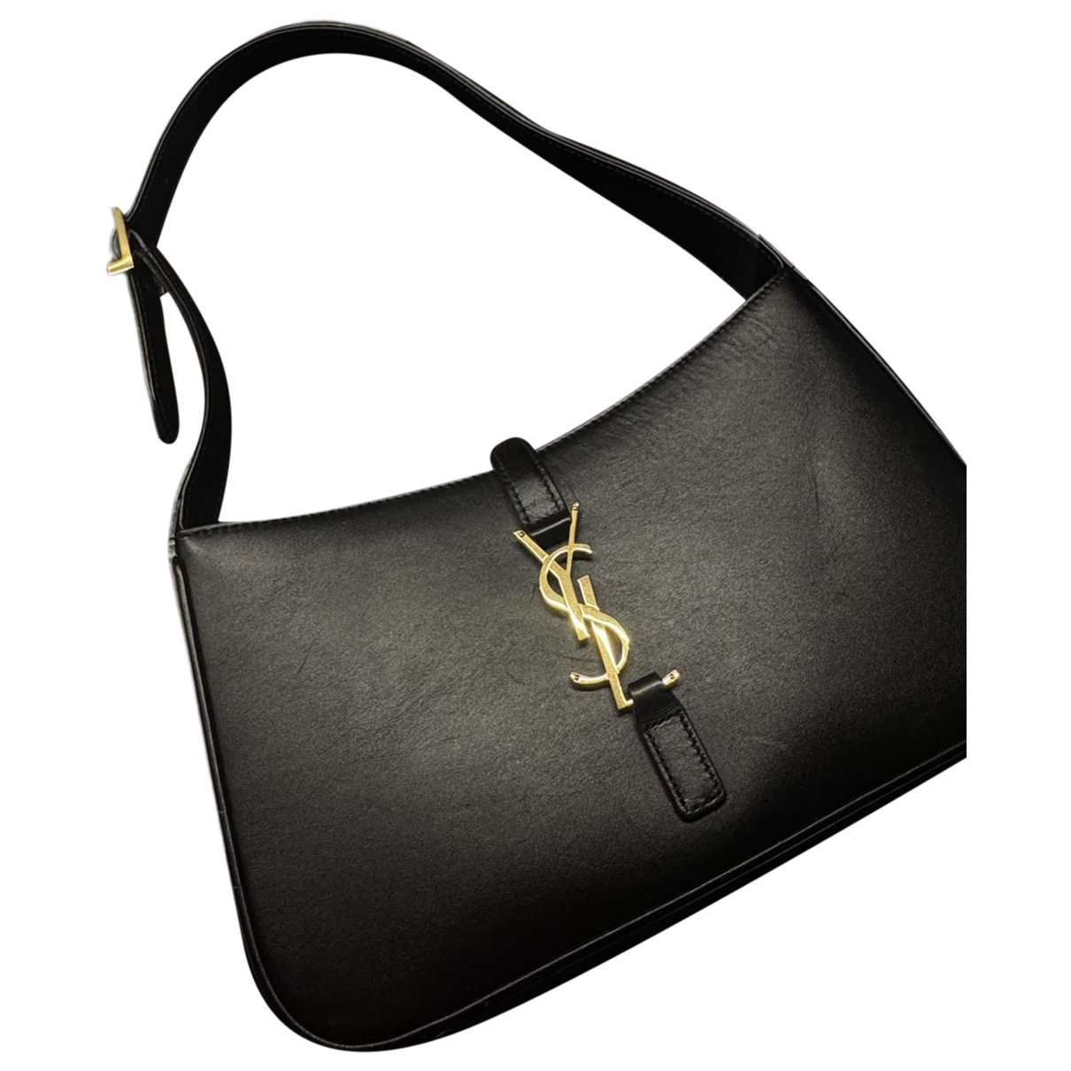 Leather clutch bag