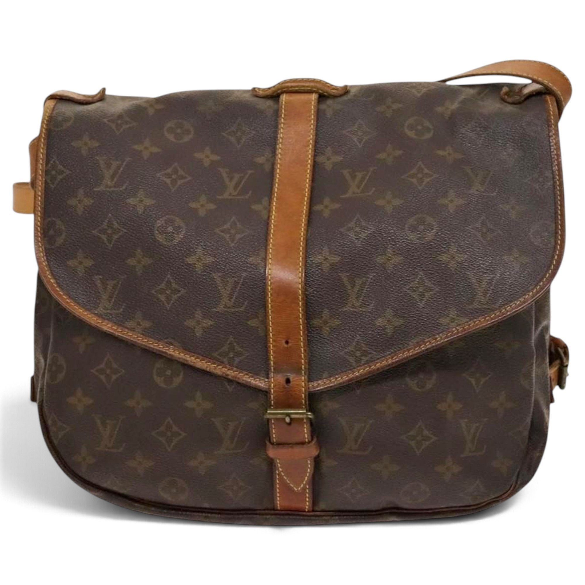 Louis Vuitton Saumur leather handbag