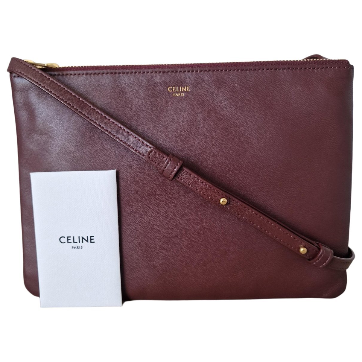 Trio leather crossbody bag